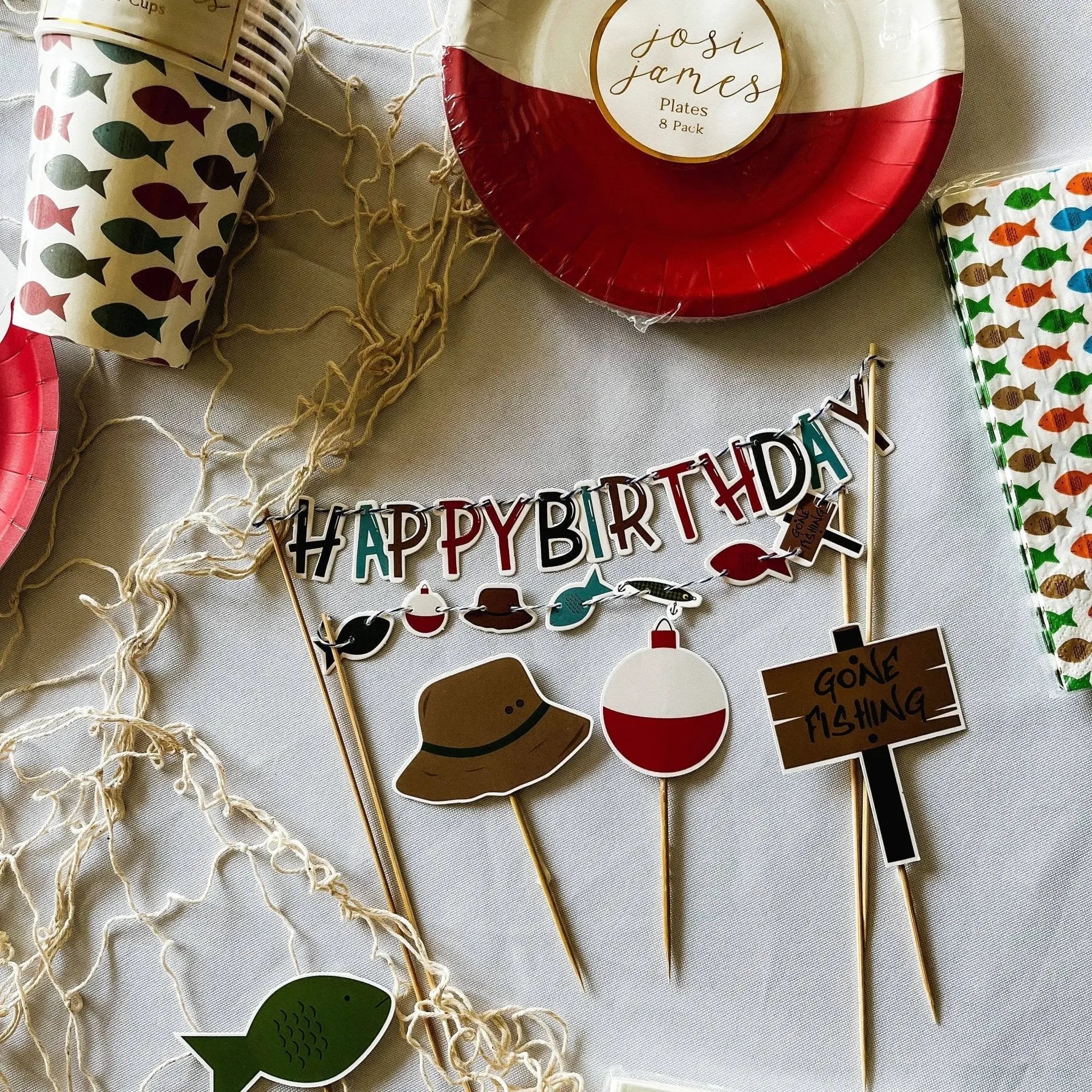 Fishing Cake Banner