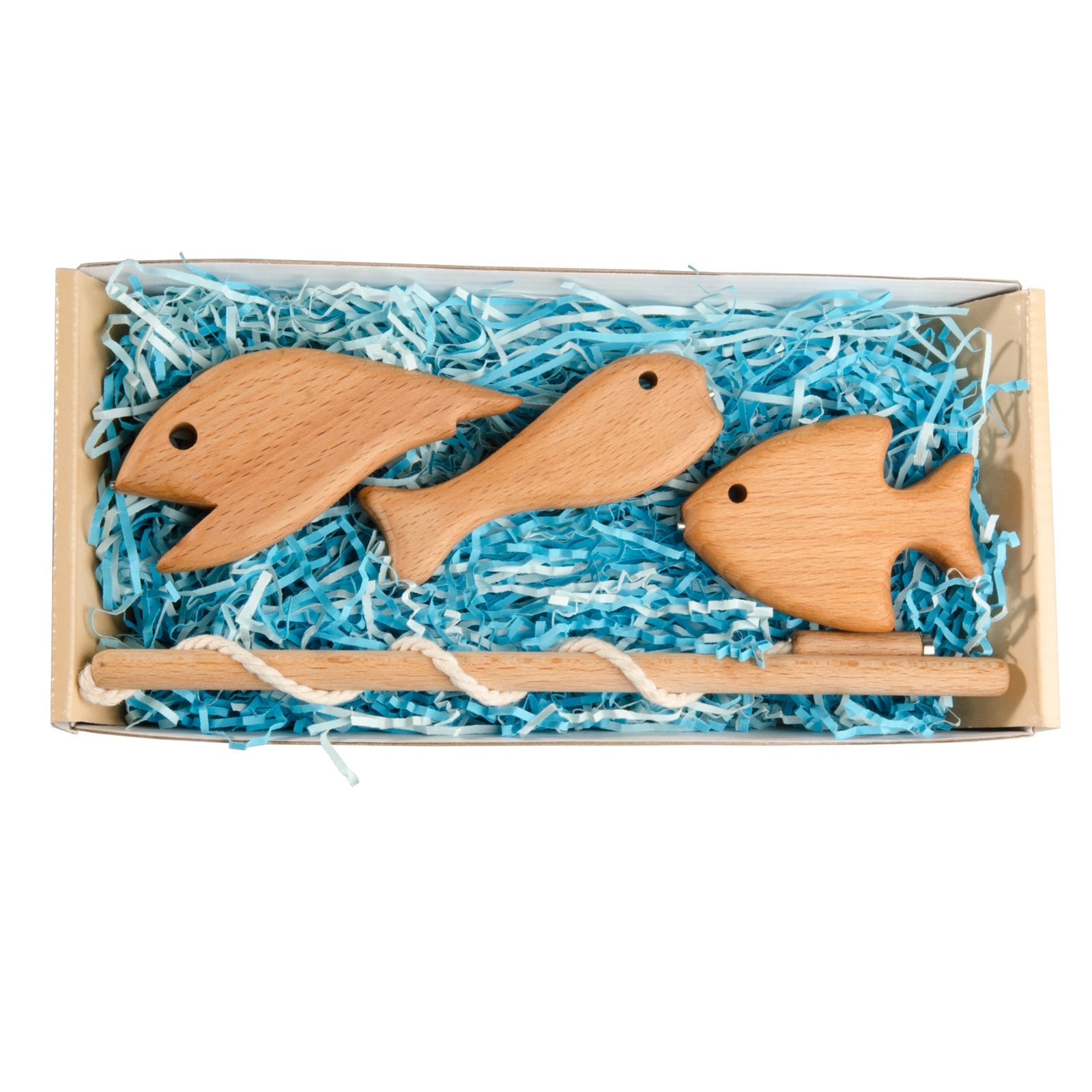 Wooden Magnetic Fishing Game For Kids Set #2 , Small