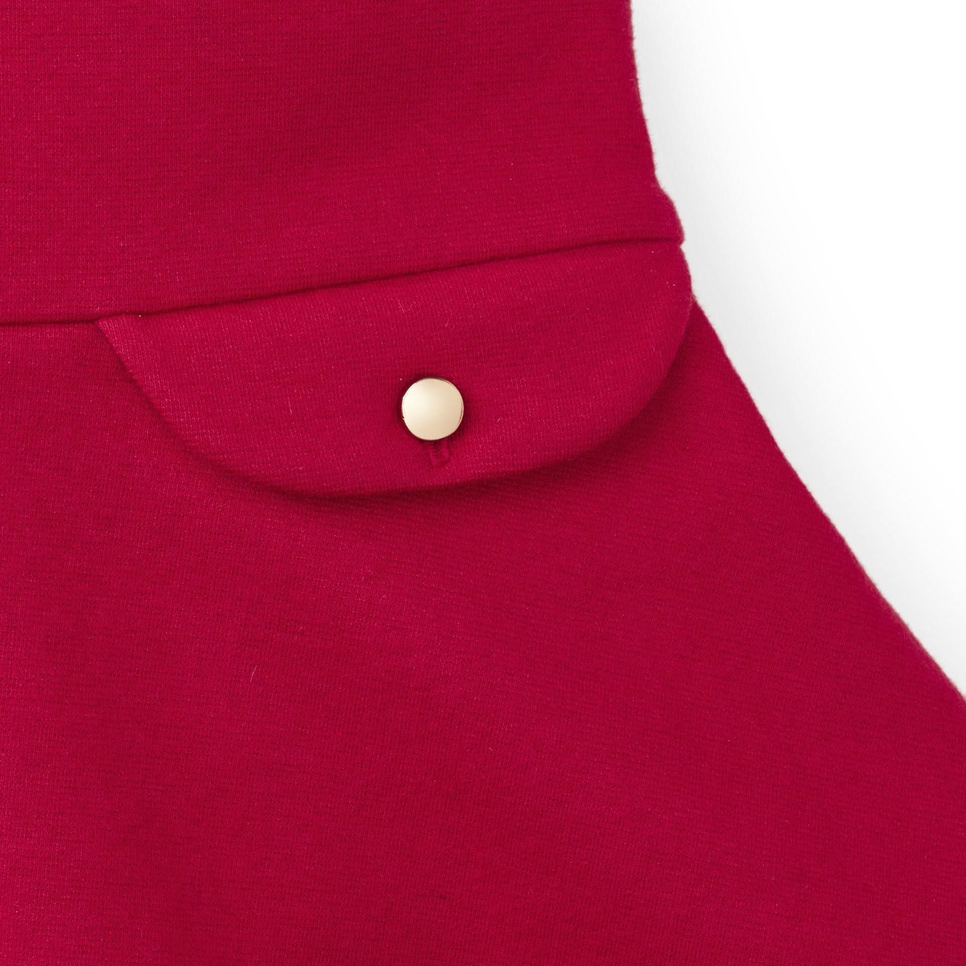 Fit And Flare Ponte Dress With Faux Fur - Baby