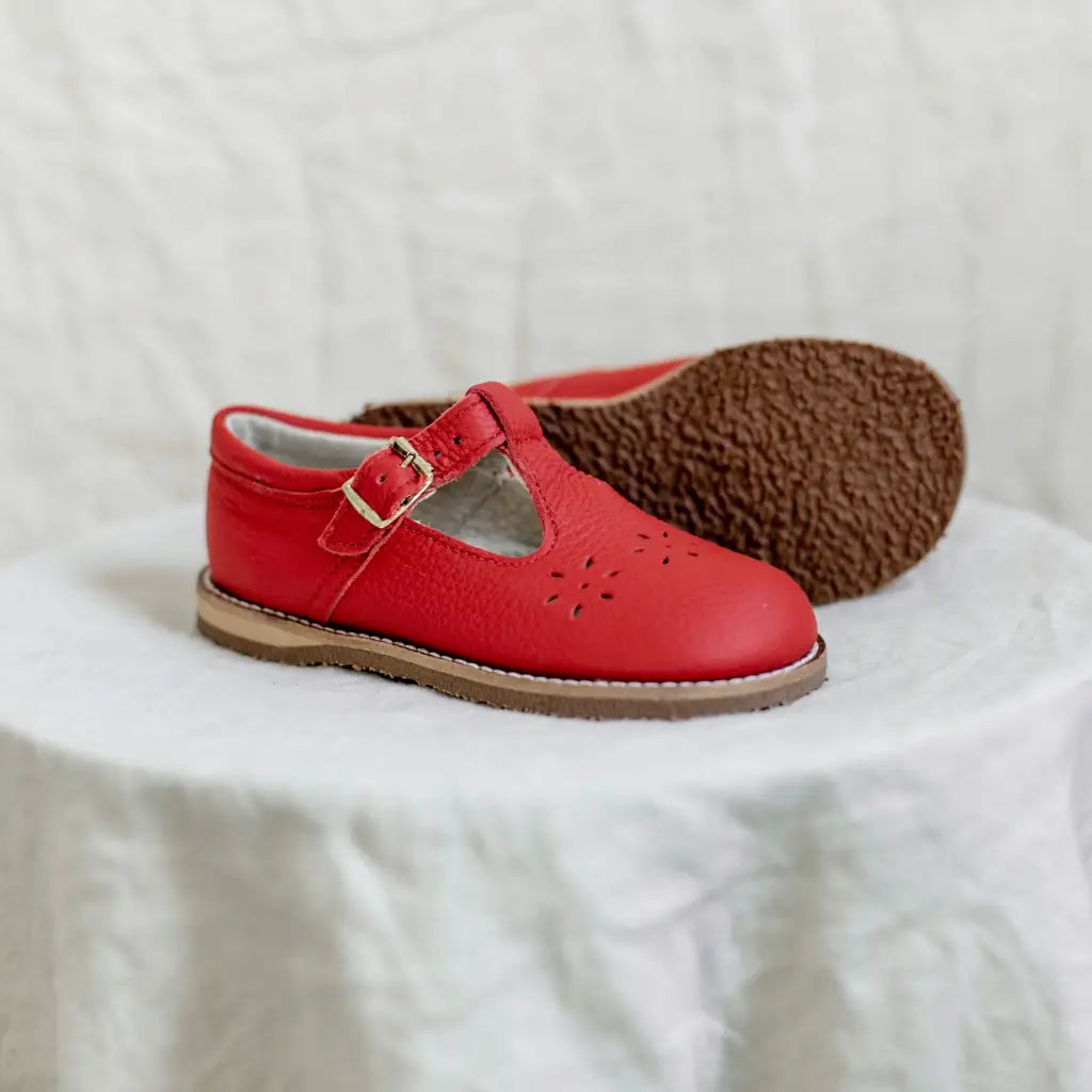 Flora T-strap - Red