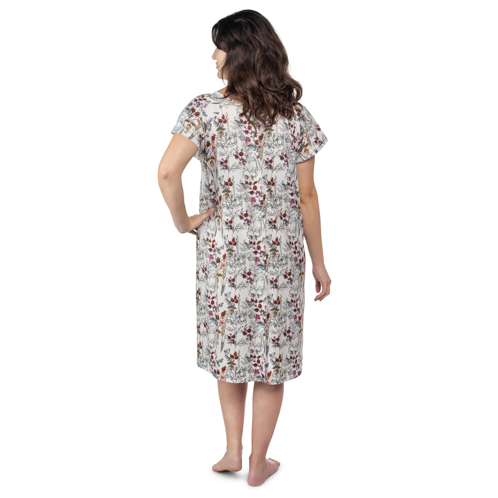 Floral Mommy Labor And Delivery Nursing Hospital Gown