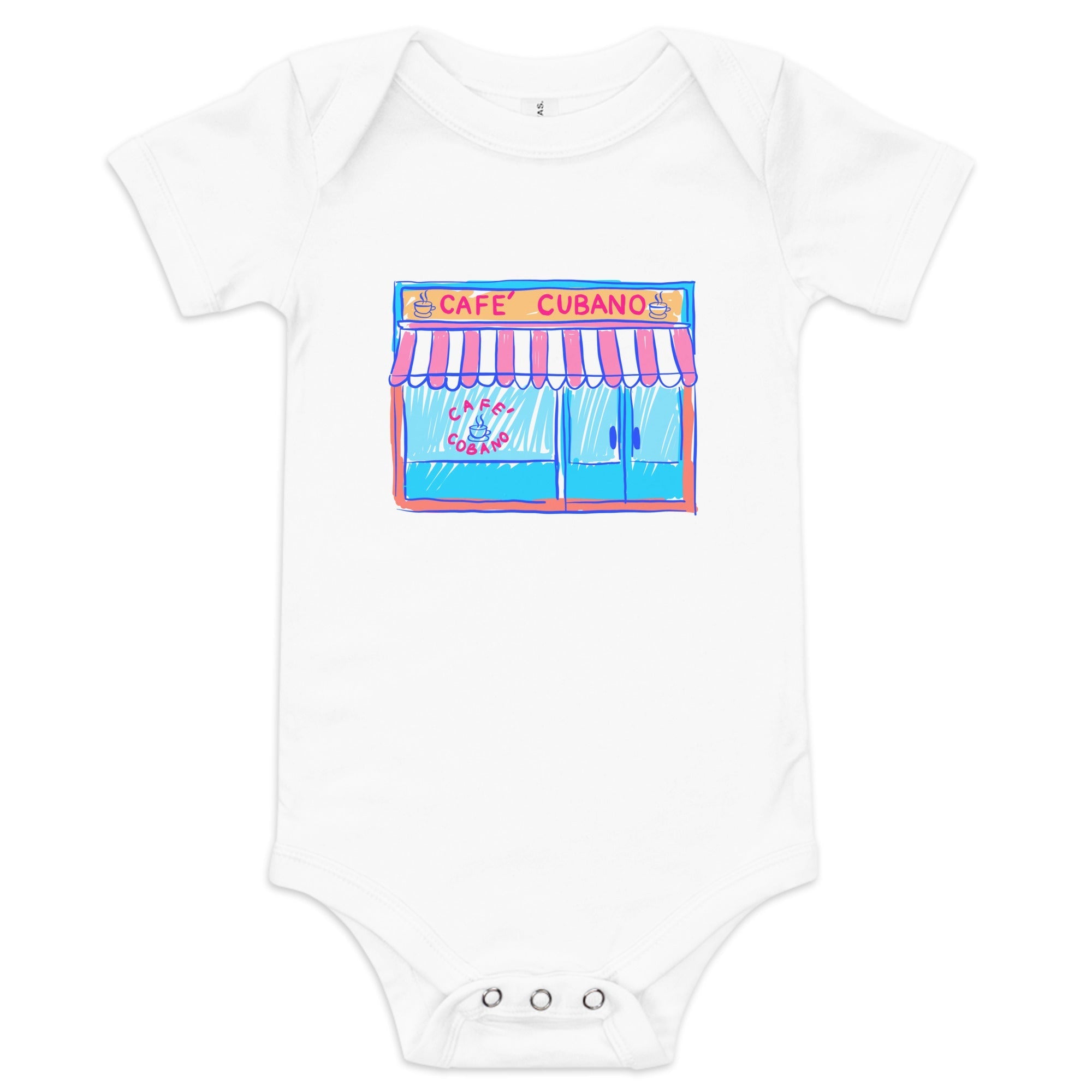 Florida Café Cubano Baby Short Sleeve One Piece