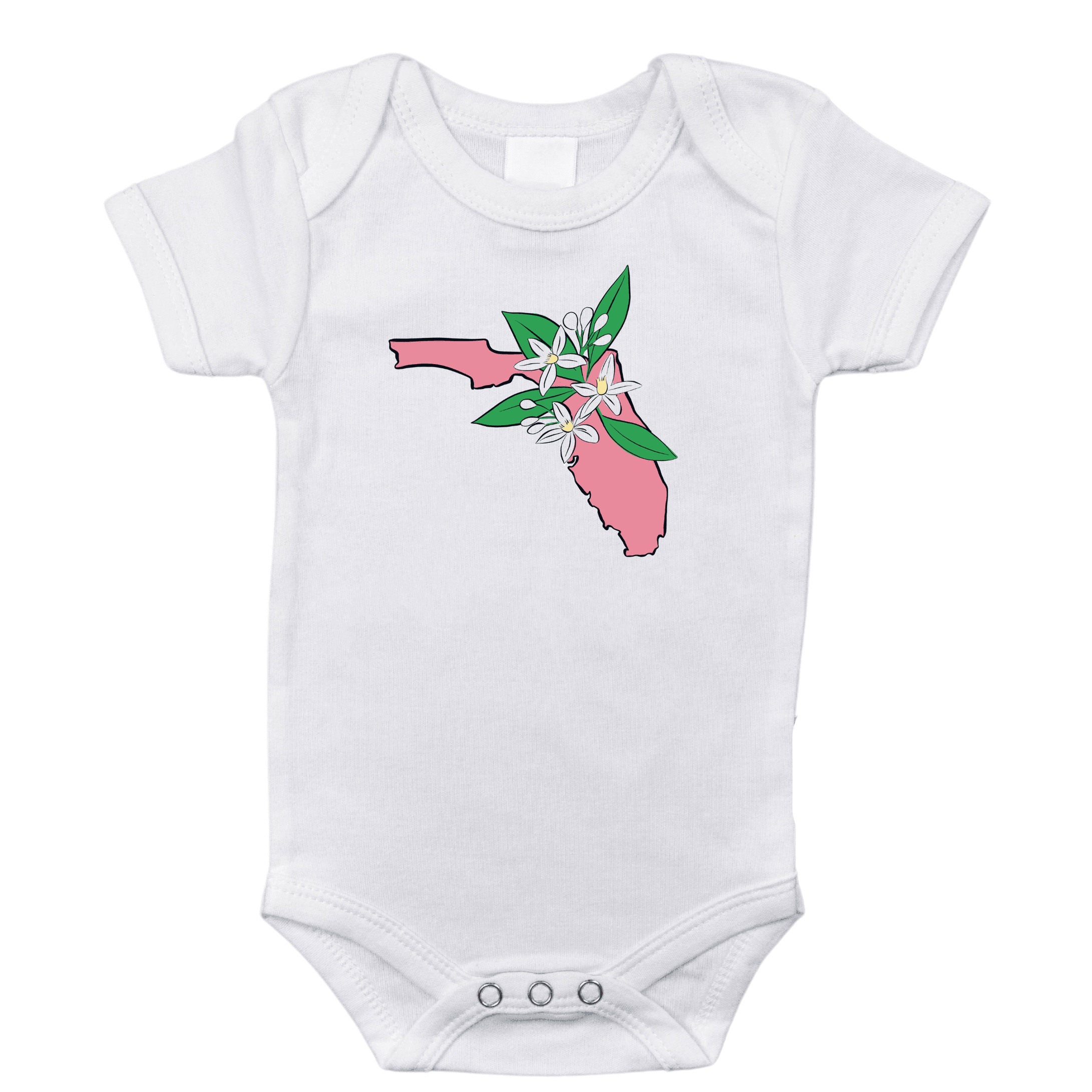 Florida Orange Blossom Baby Onesie