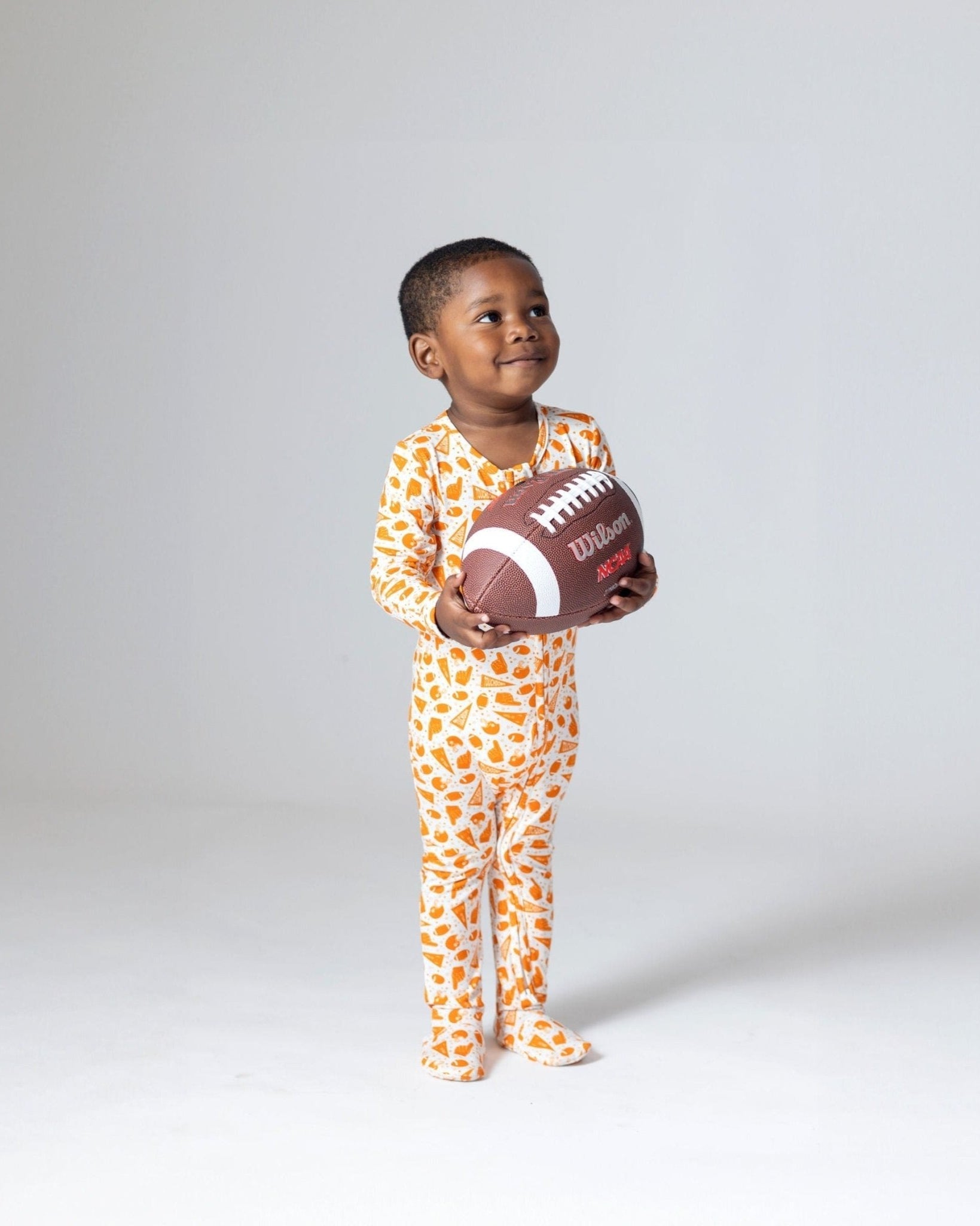 Football Bamboo Baby One-piece