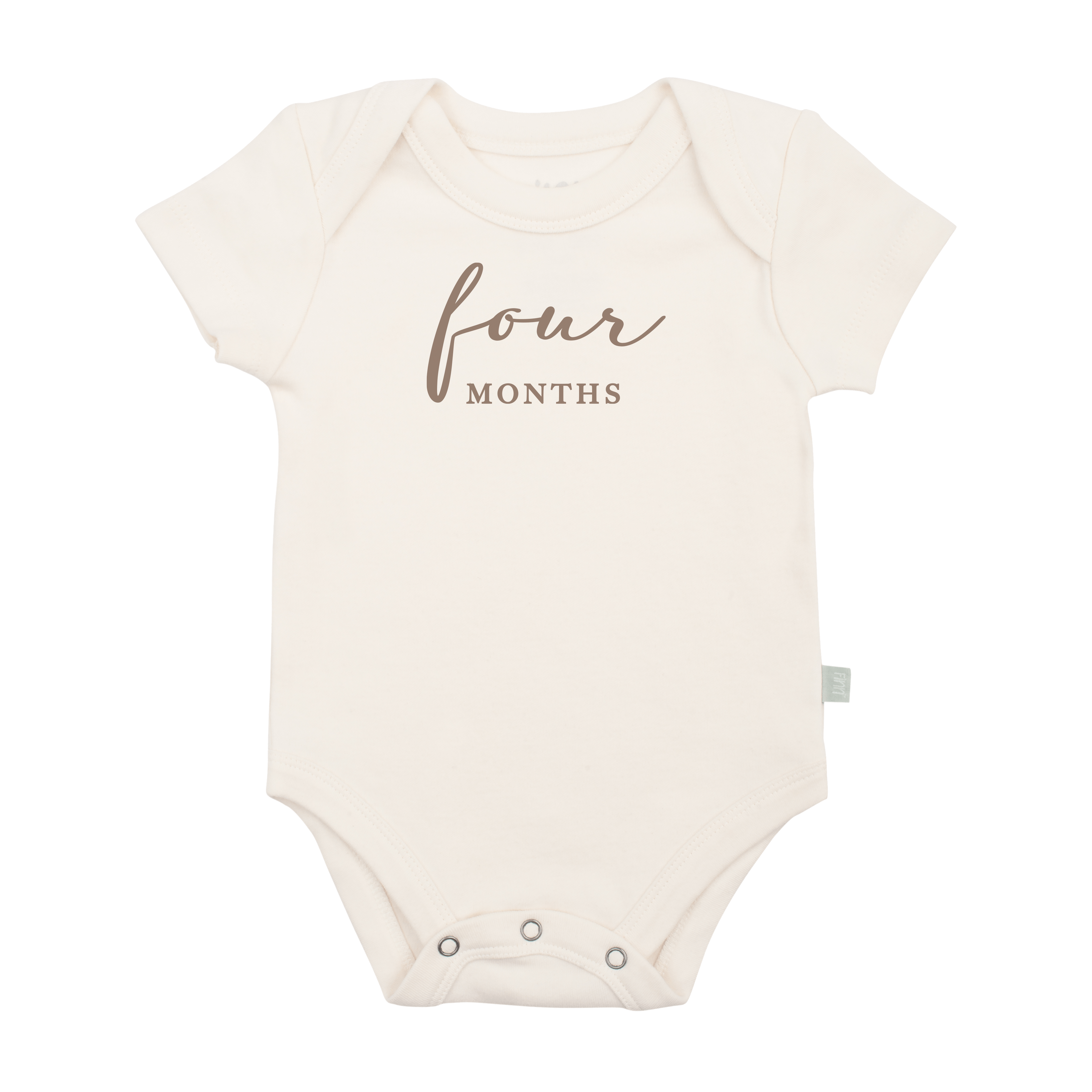 Graphic Bodysuit | Four Months Milestone Taupe