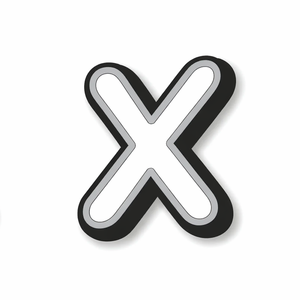 Nimix Alphabets White & Black / Large