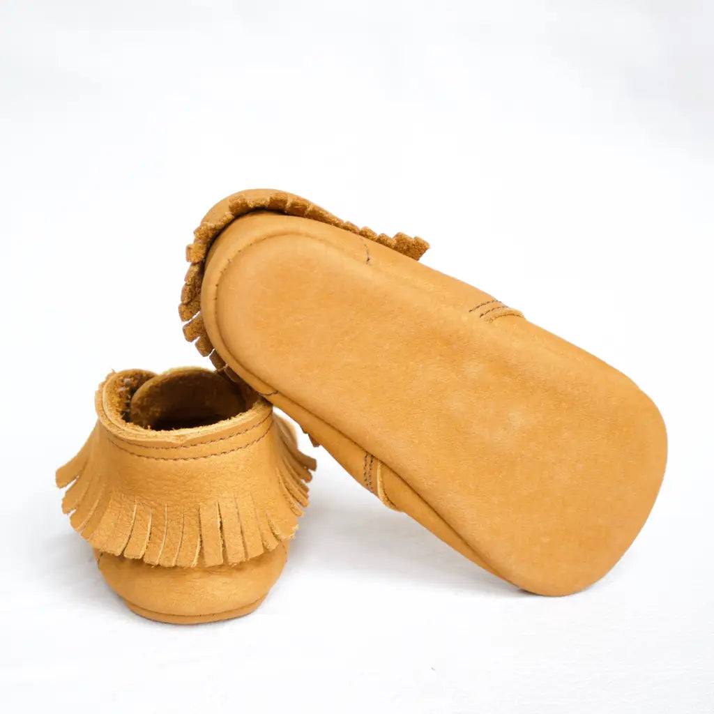 Fringed Soft Sole - Acorn