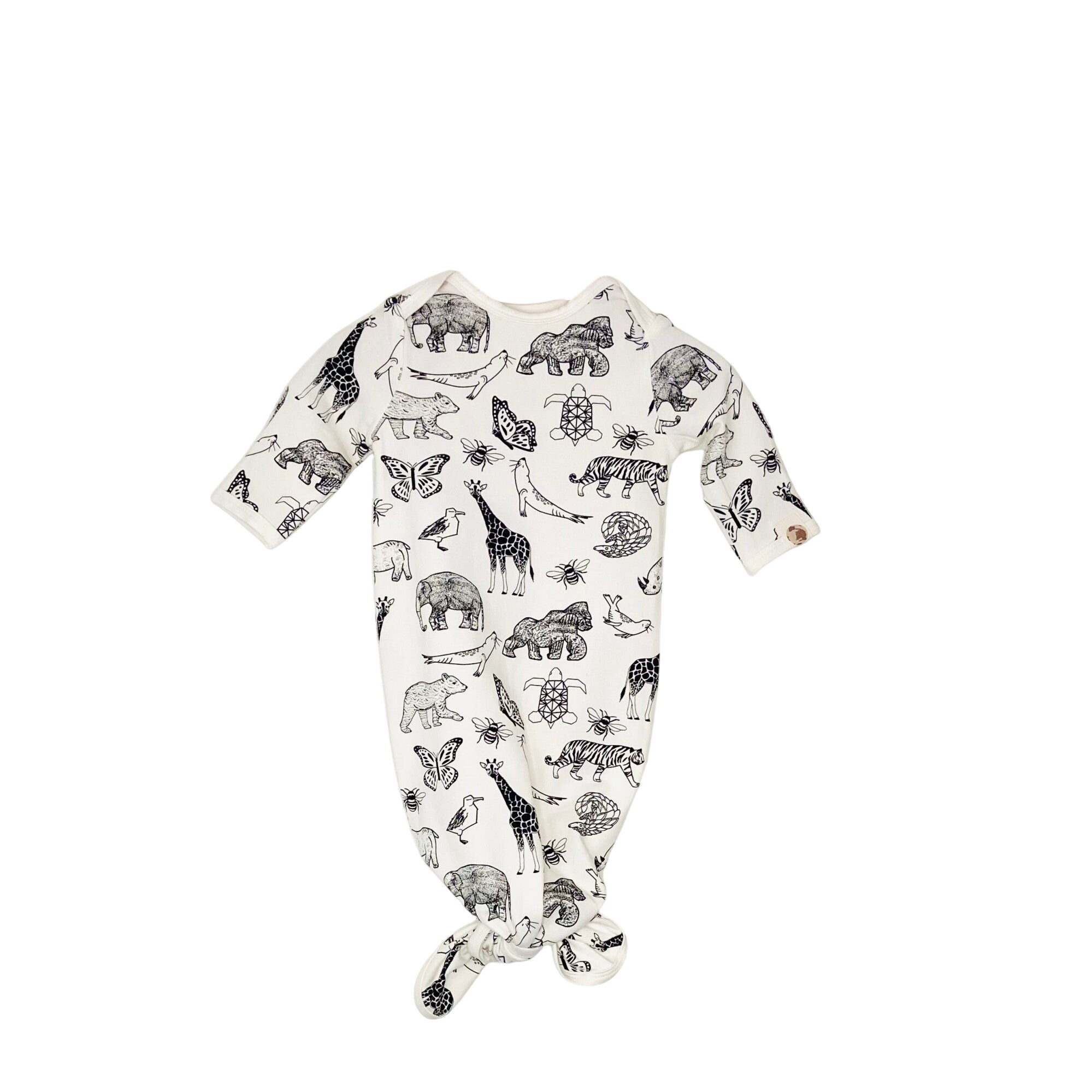 Animal Kingdom Printed Gown In Sustainable Fabric