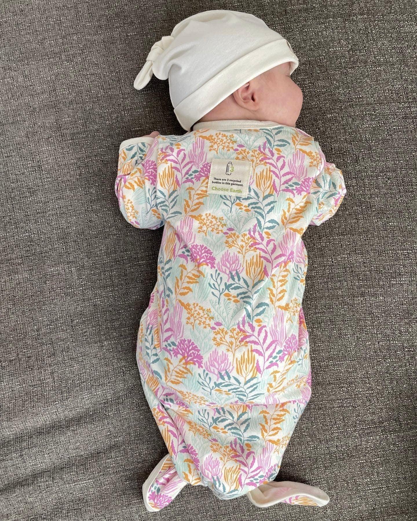 Coral Reef Printed Gown In Sustainable Fabric