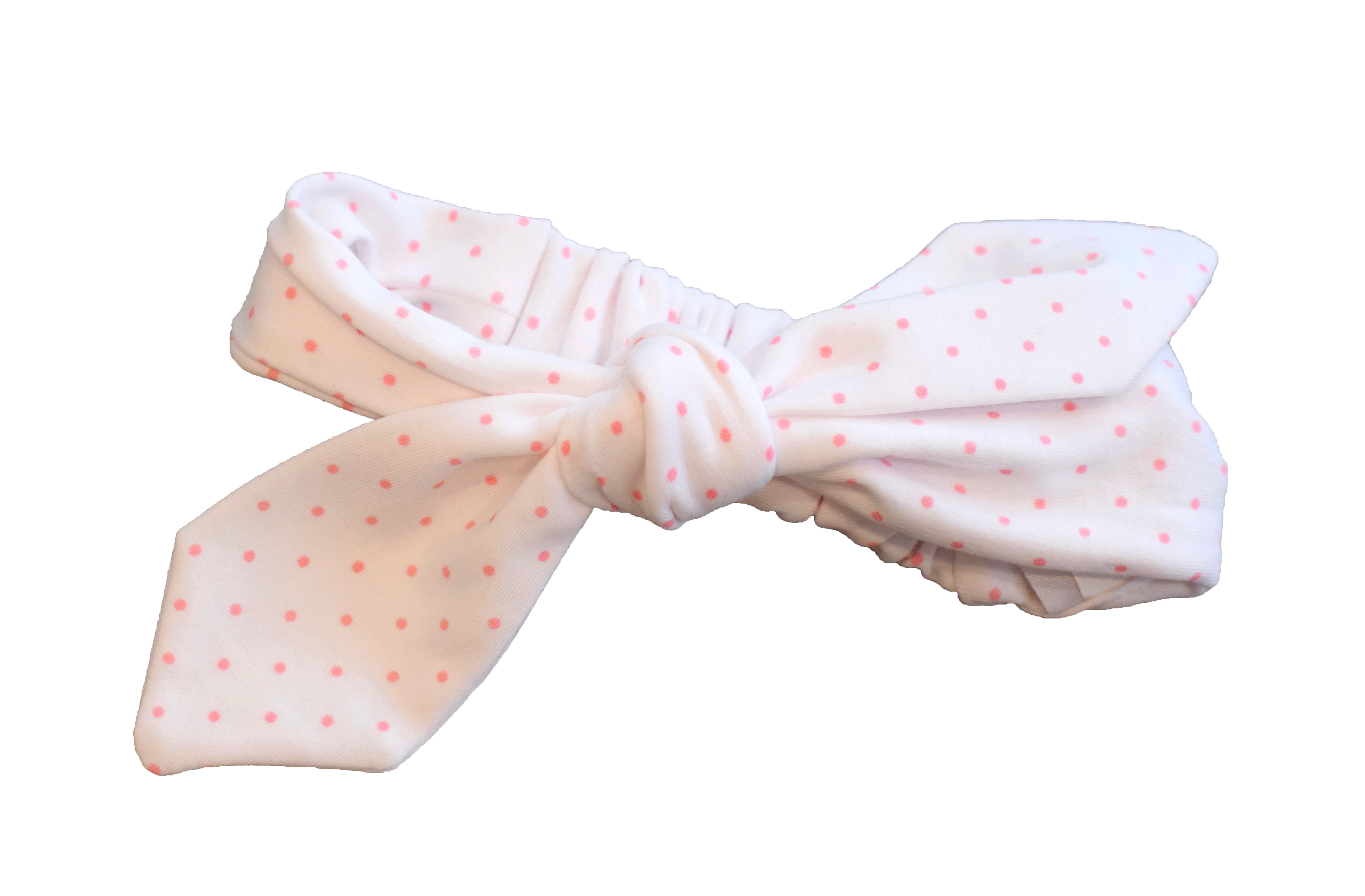 Pink Lemonade Polka Dot Headband
