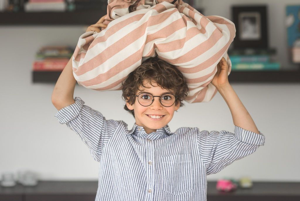 Stripes Pink New Toy Storage Bag