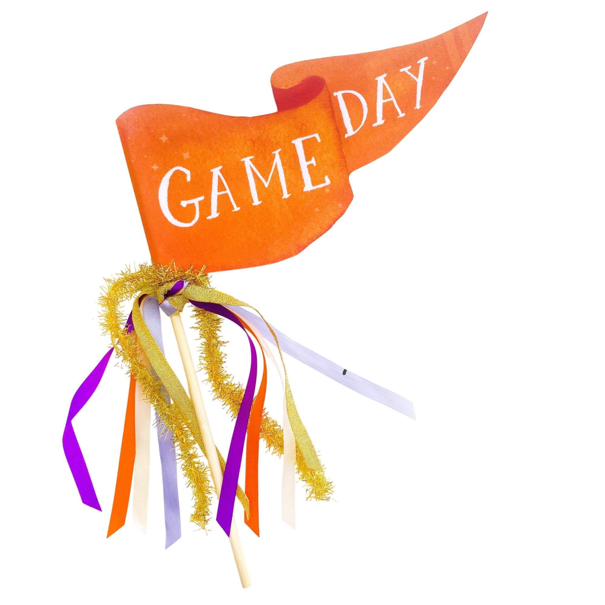 Orange Game Day Party Pennant