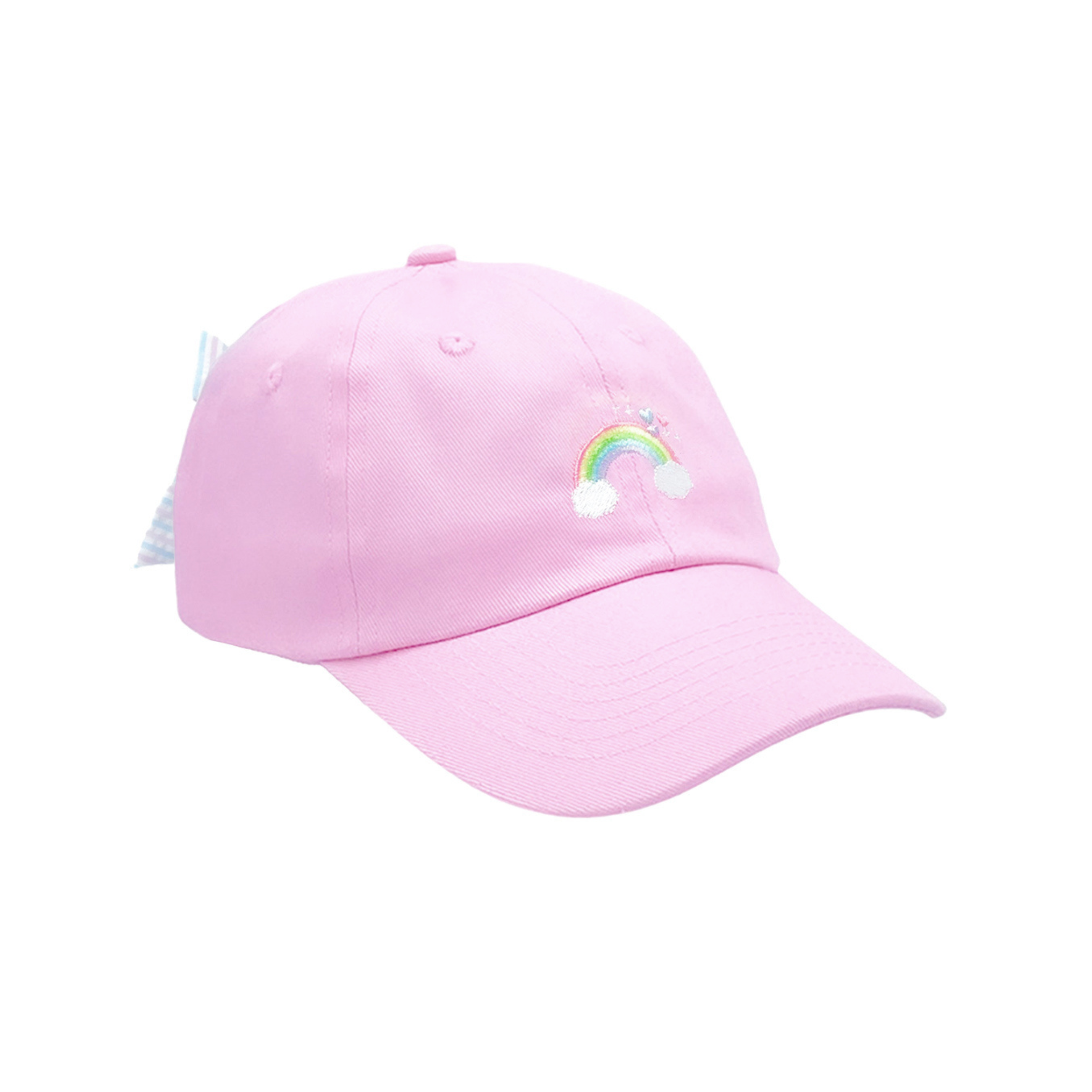 Rainbow Sparkle Bow Baseball Hat (youth, Junior)