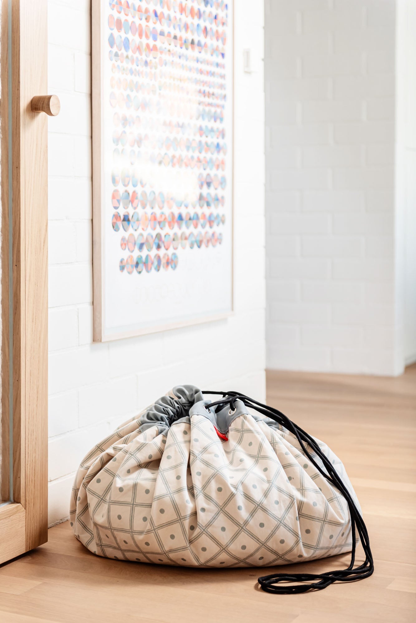 Geo Green Toy Storage Bag