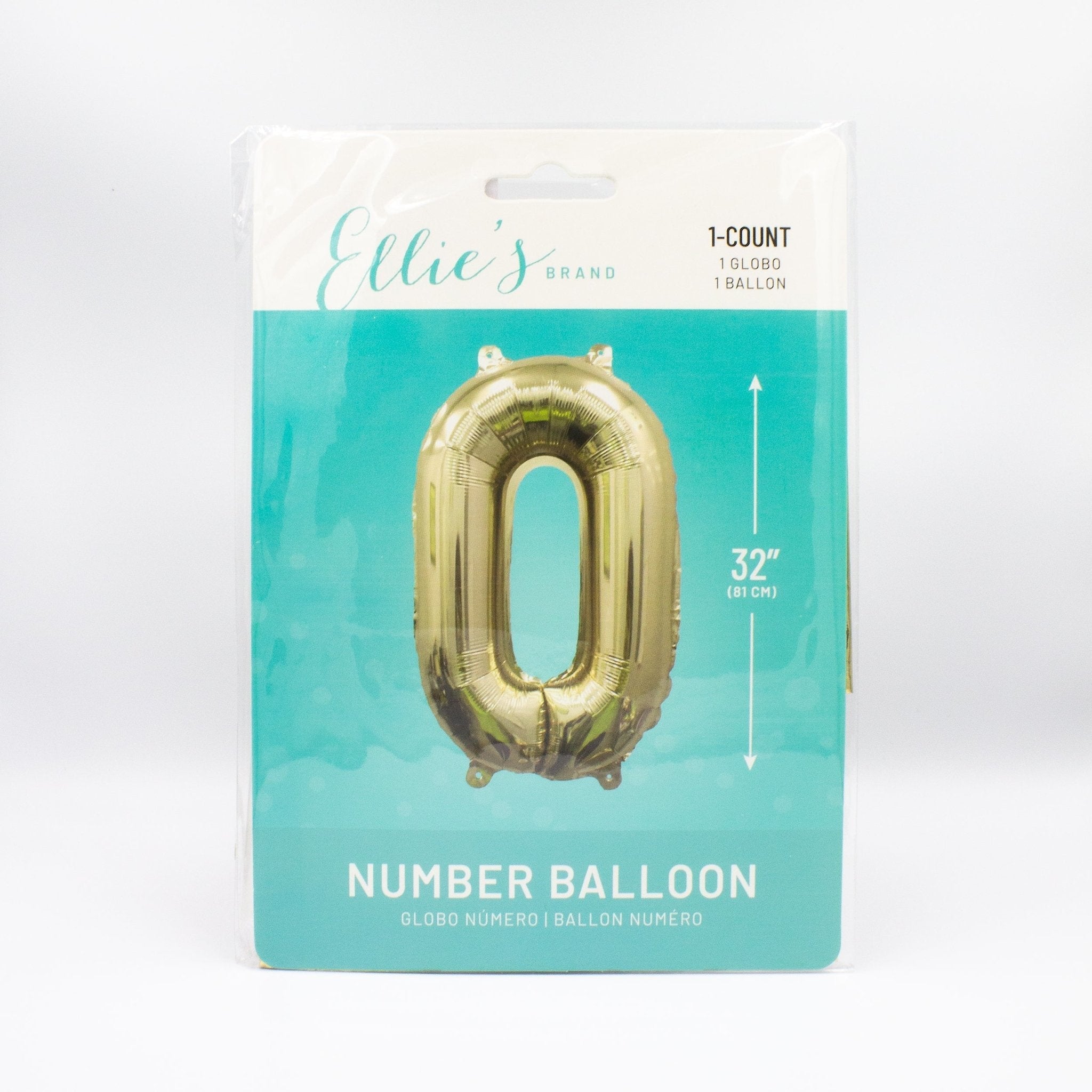 Gold Foil Number Balloon – 32" Party Decor | Ellie’s Party Supply
