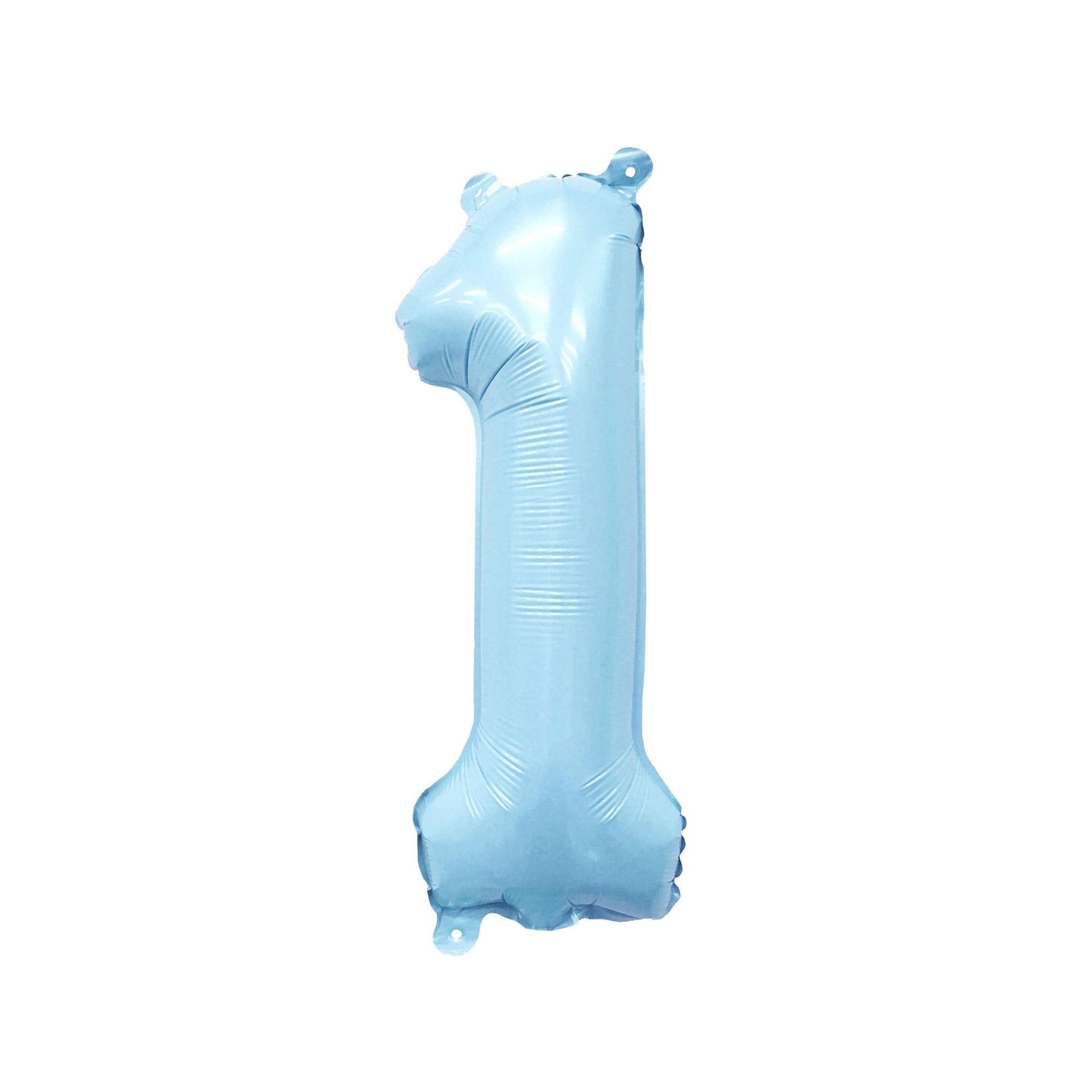 Pastel Blue Number Balloon