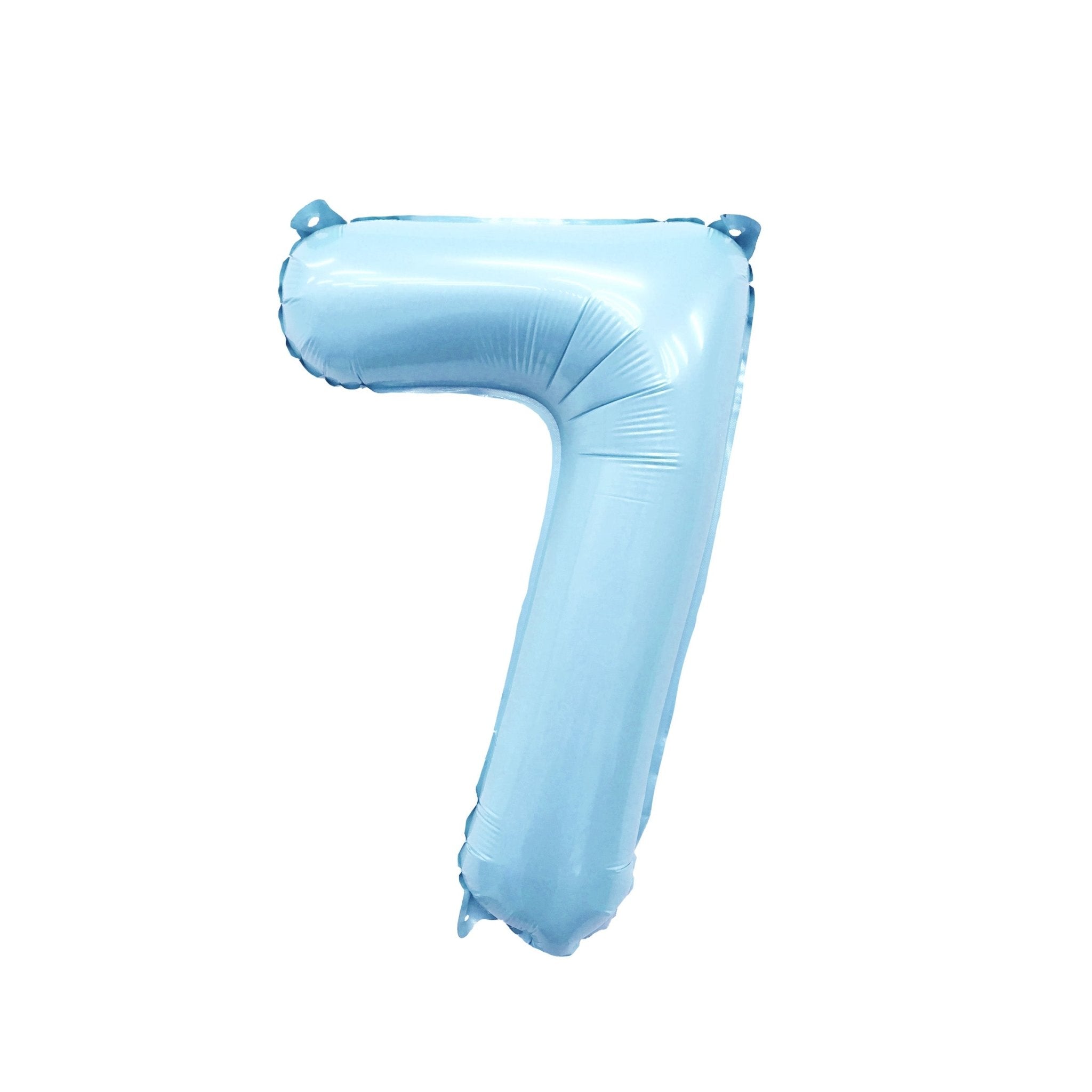 Pastel Blue Number Balloon