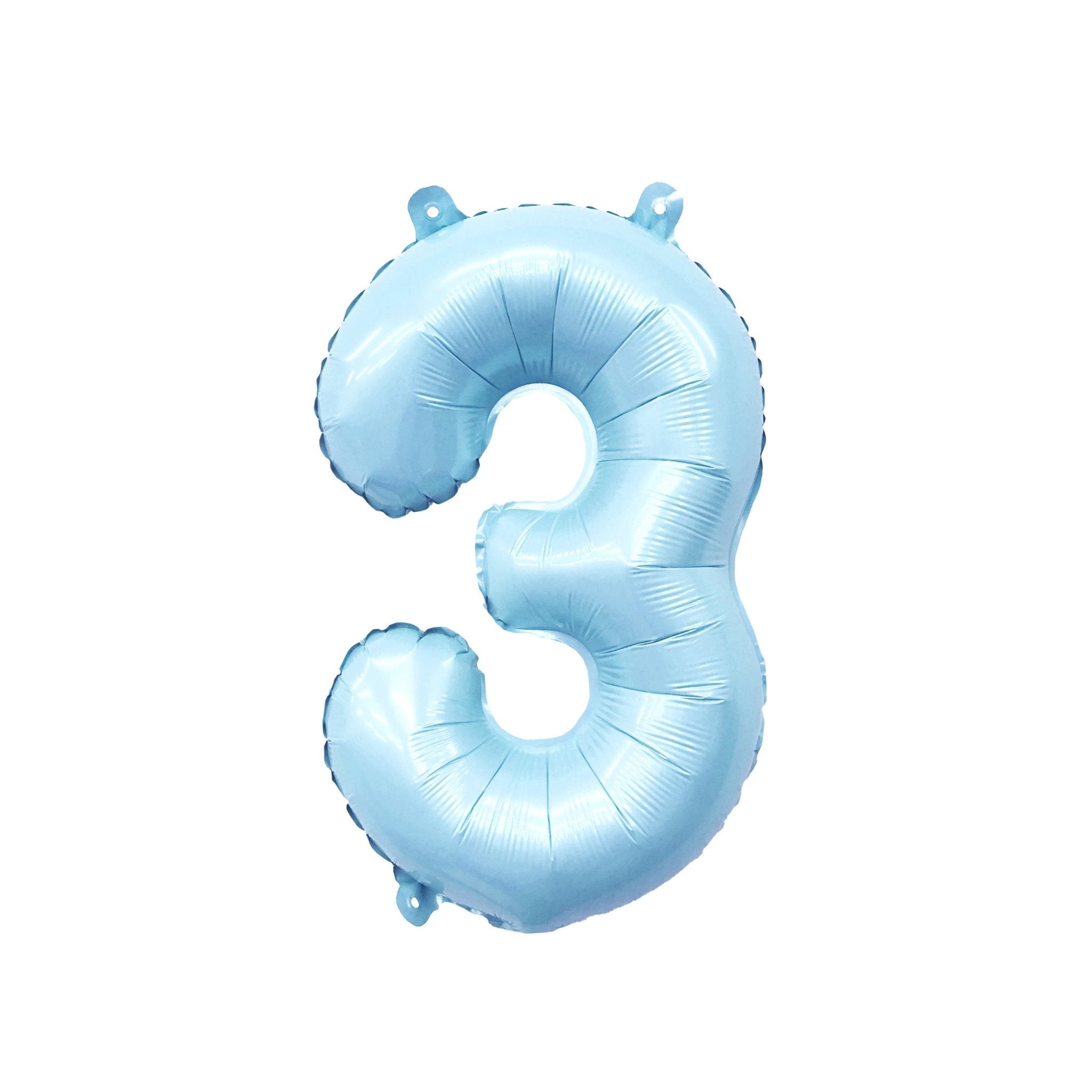 Pastel Blue Number Balloon