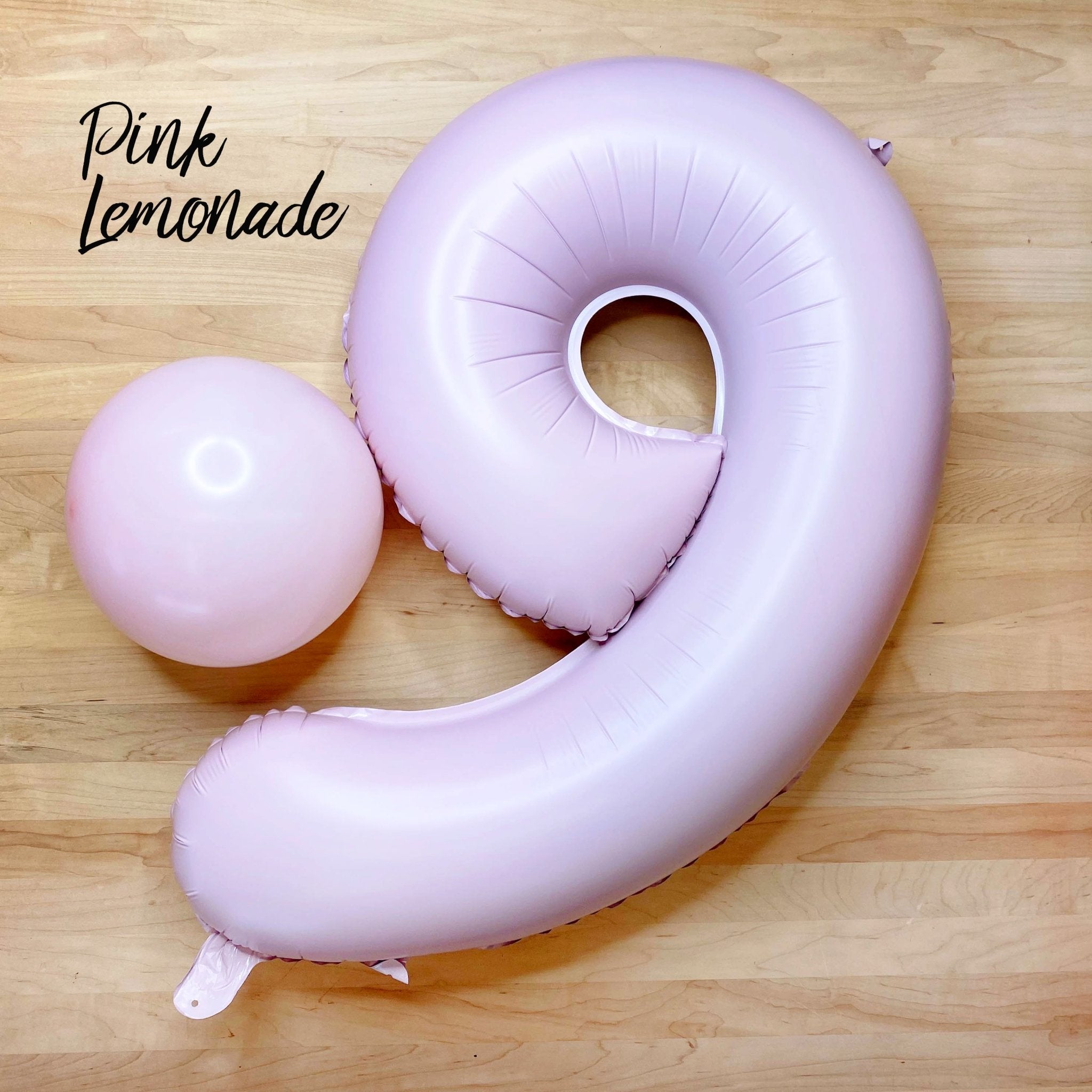 Pastel Pink Number Balloon