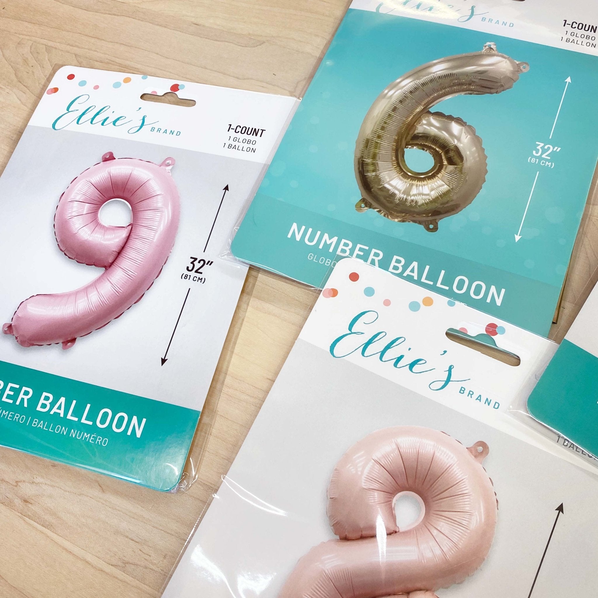 Pastel Pink Number Balloon