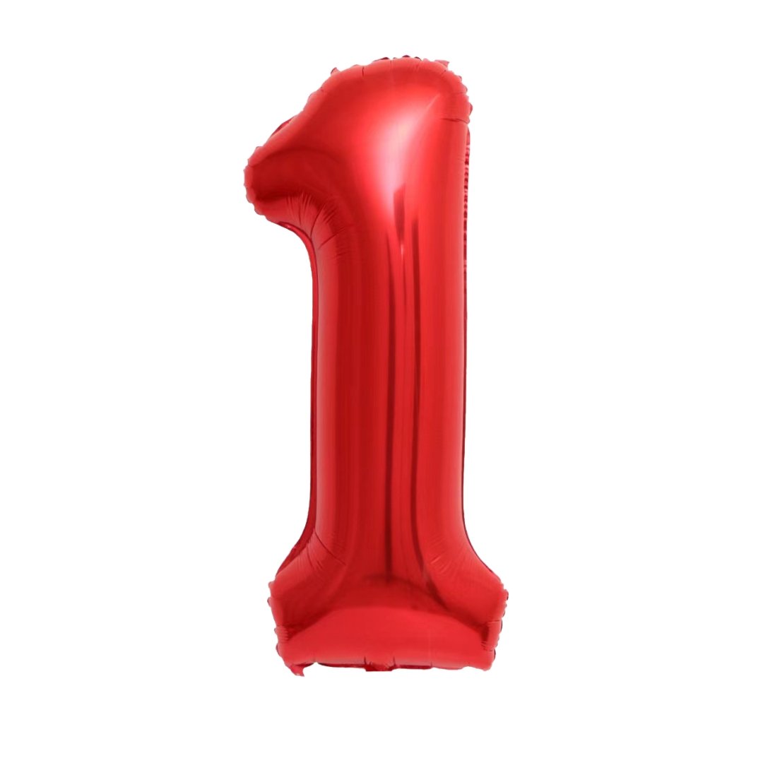 Red Number Balloon