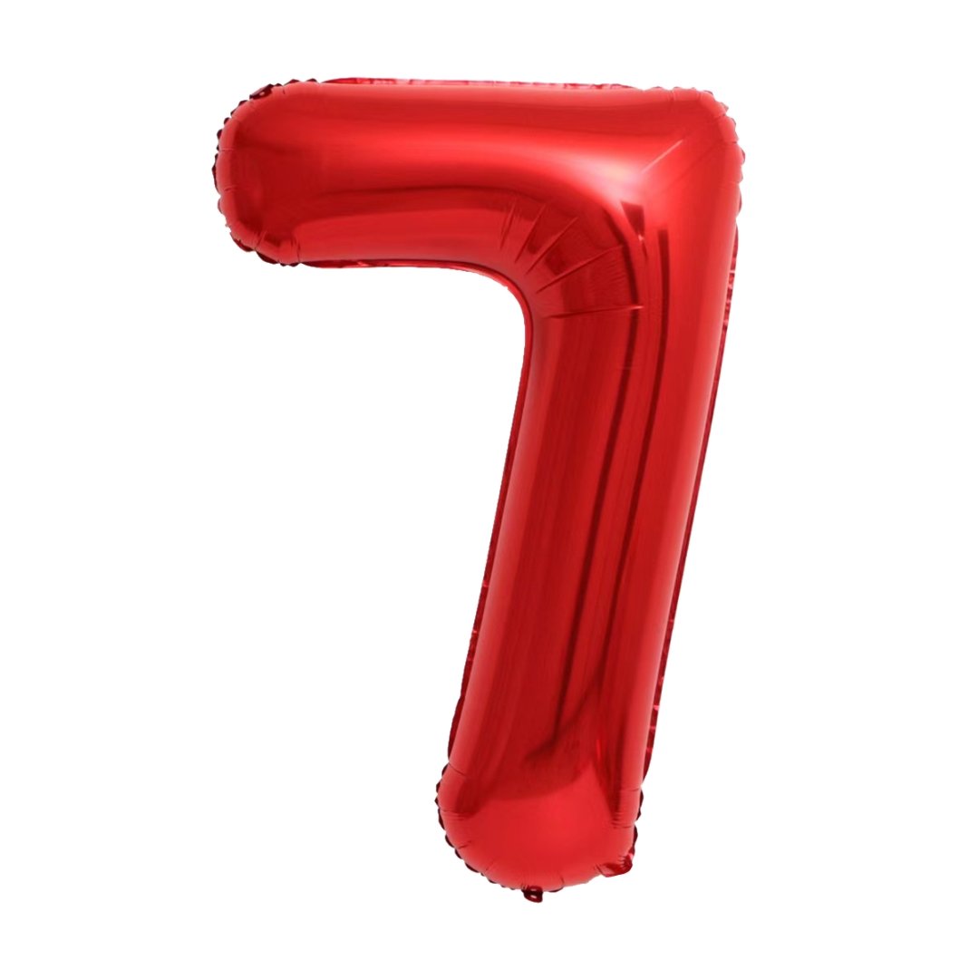 Red Number Balloon