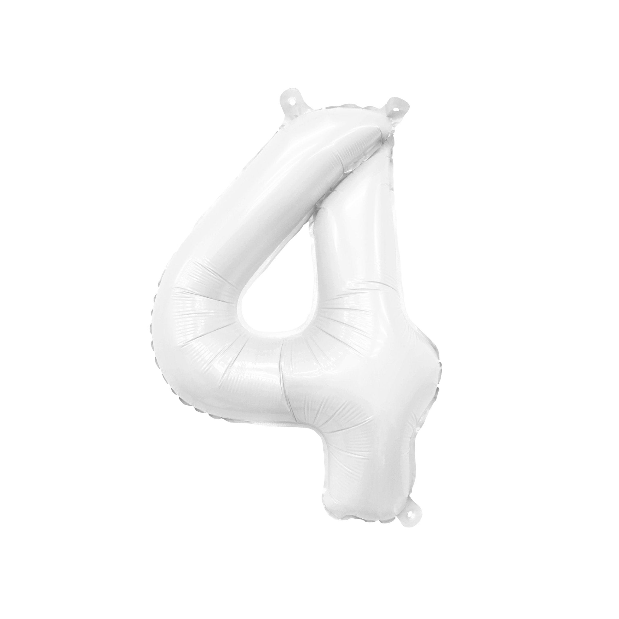 Matte White Number Balloon – 32" Mylar Foil | Ellie’s Party Supply