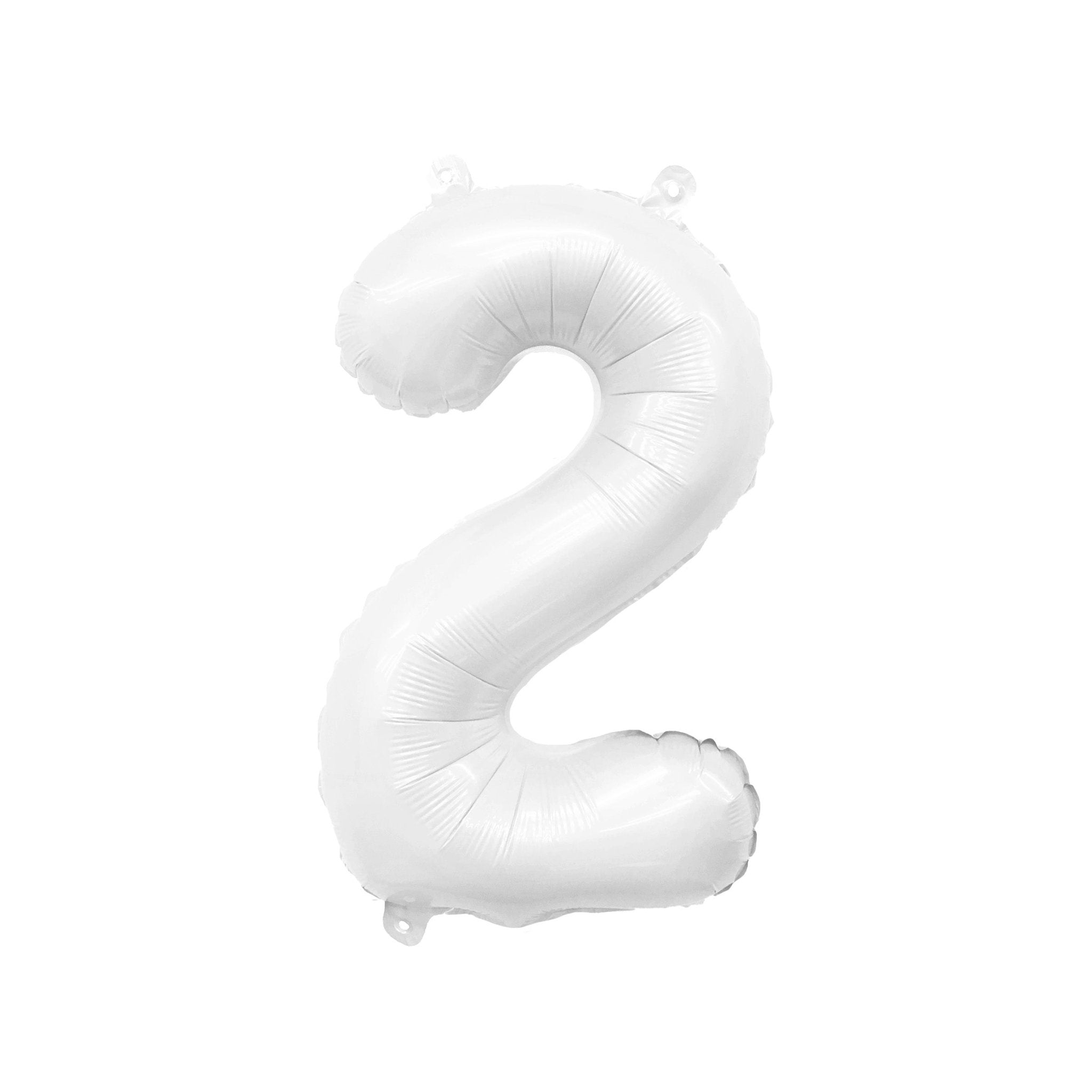 Matte White Number Balloon – 32" Mylar Foil | Ellie’s Party Supply
