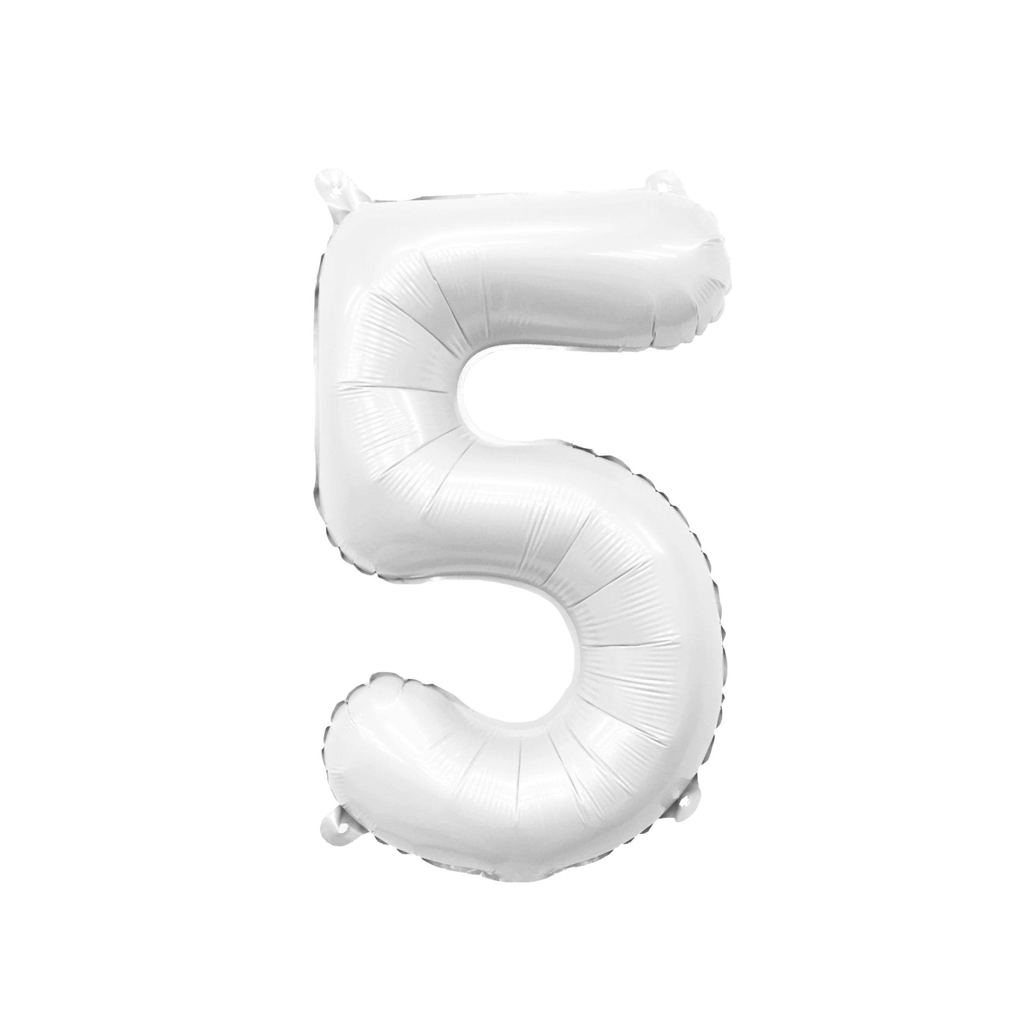 Matte White Number Balloon – 32" Mylar Foil | Ellie’s Party Supply
