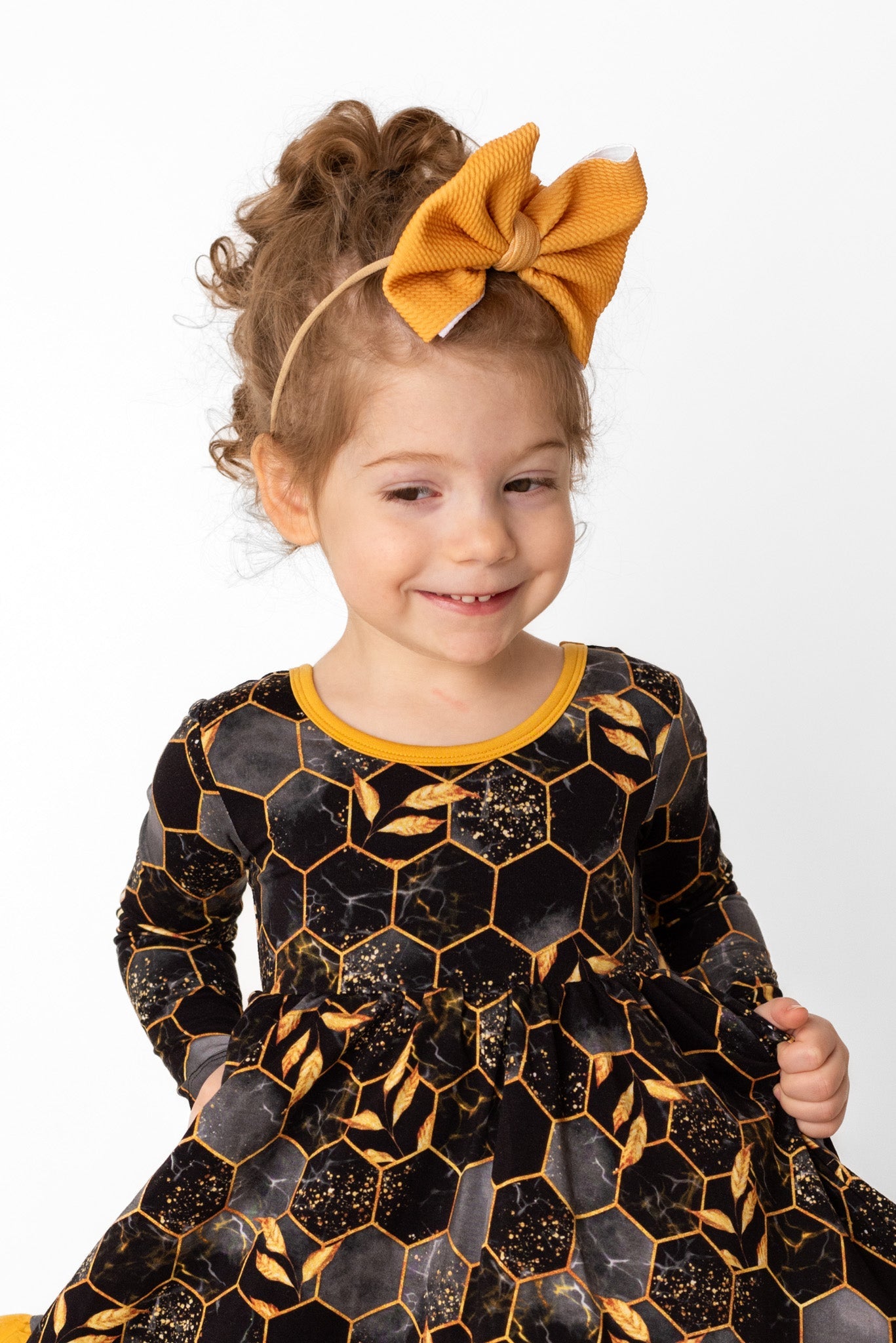 Honey | Toddler Girl Nylon Bow