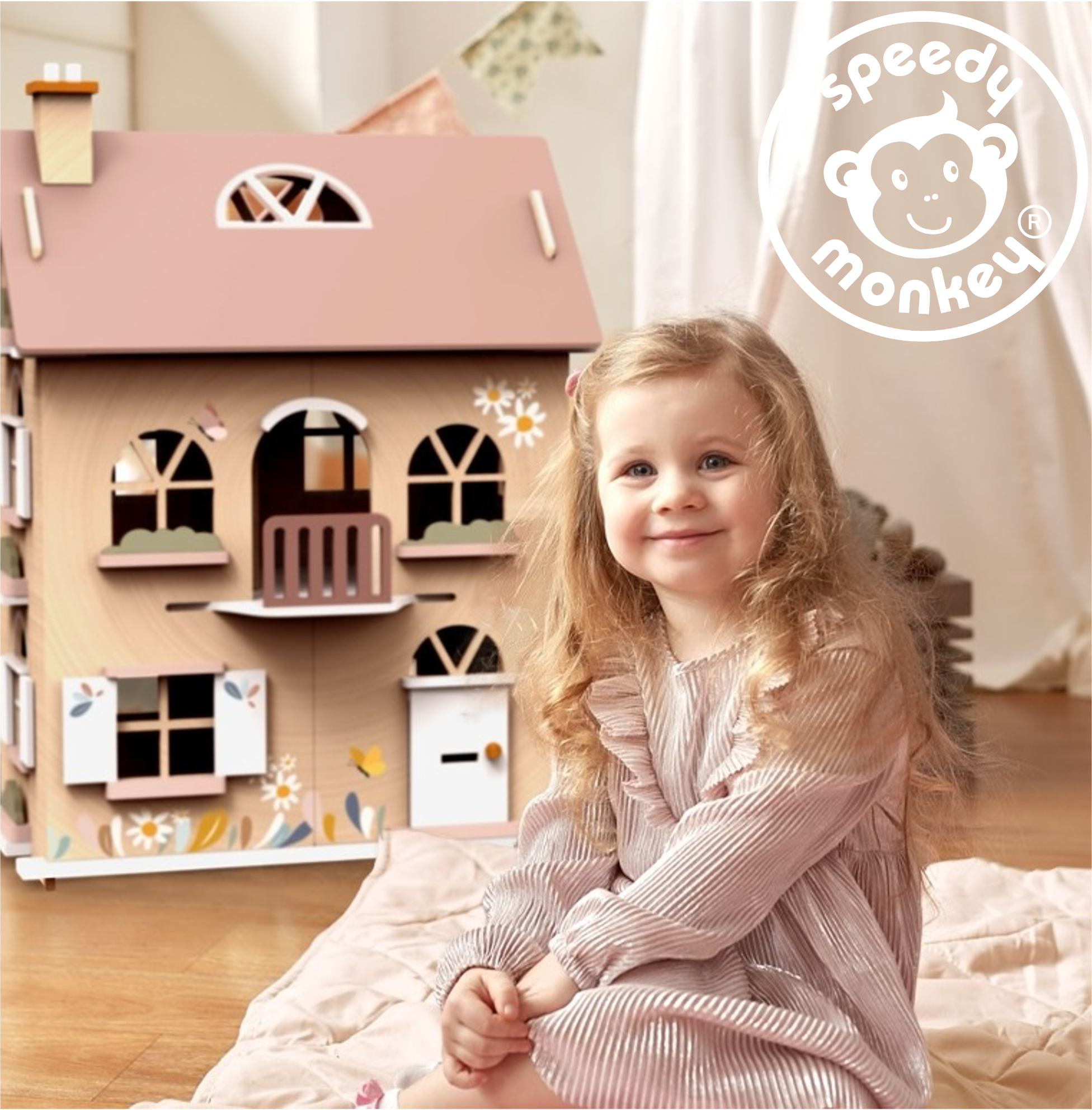 Doll House Living Room Set Incl. 1 Character