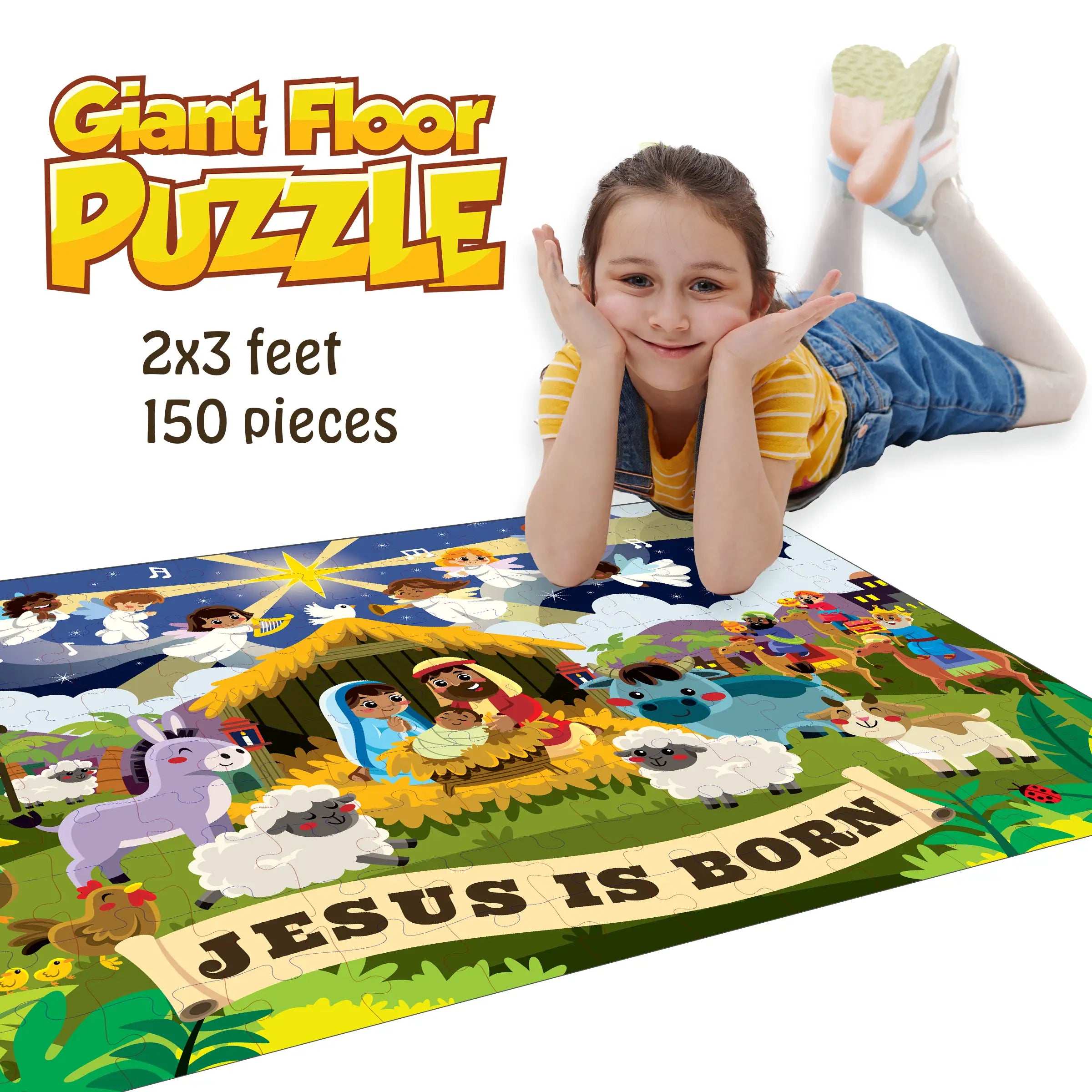 Jesus Is Born - 150-piece Giant Floor Puzzle