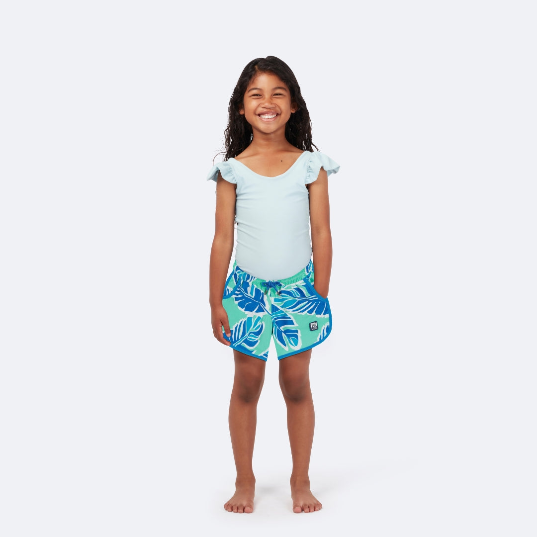 Green & Blue Banana Leaf