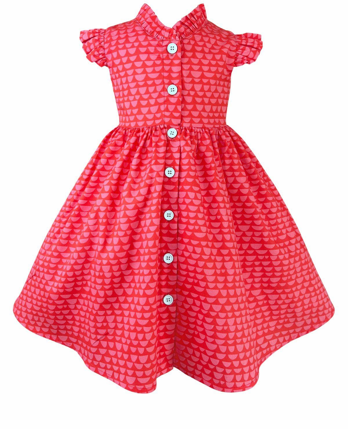 red vintage polka dot dress Tea & Kitties Vintage Red Glen Park Dress 12-18 months