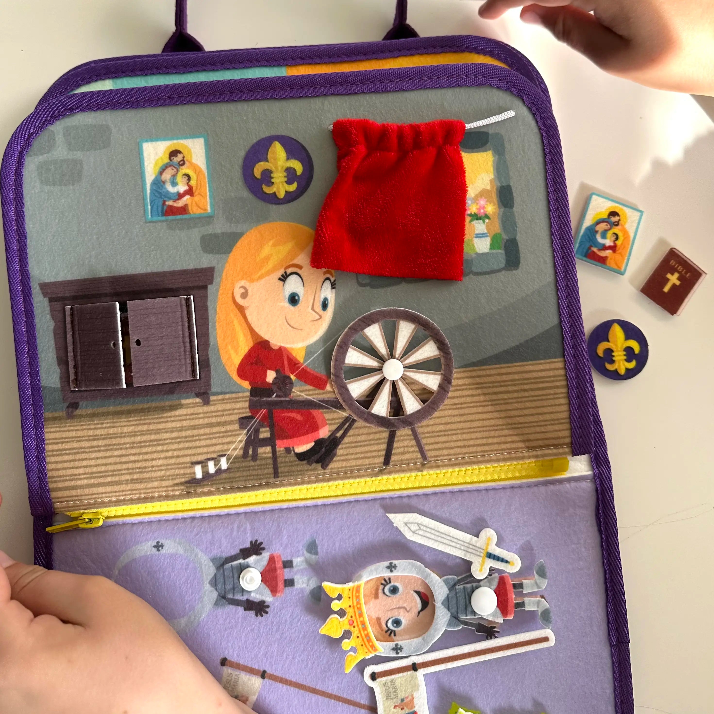 God's Princesses Vol. 1 Felt Busy Book - St. Joan Of Arc And St. Josephine Bakhita