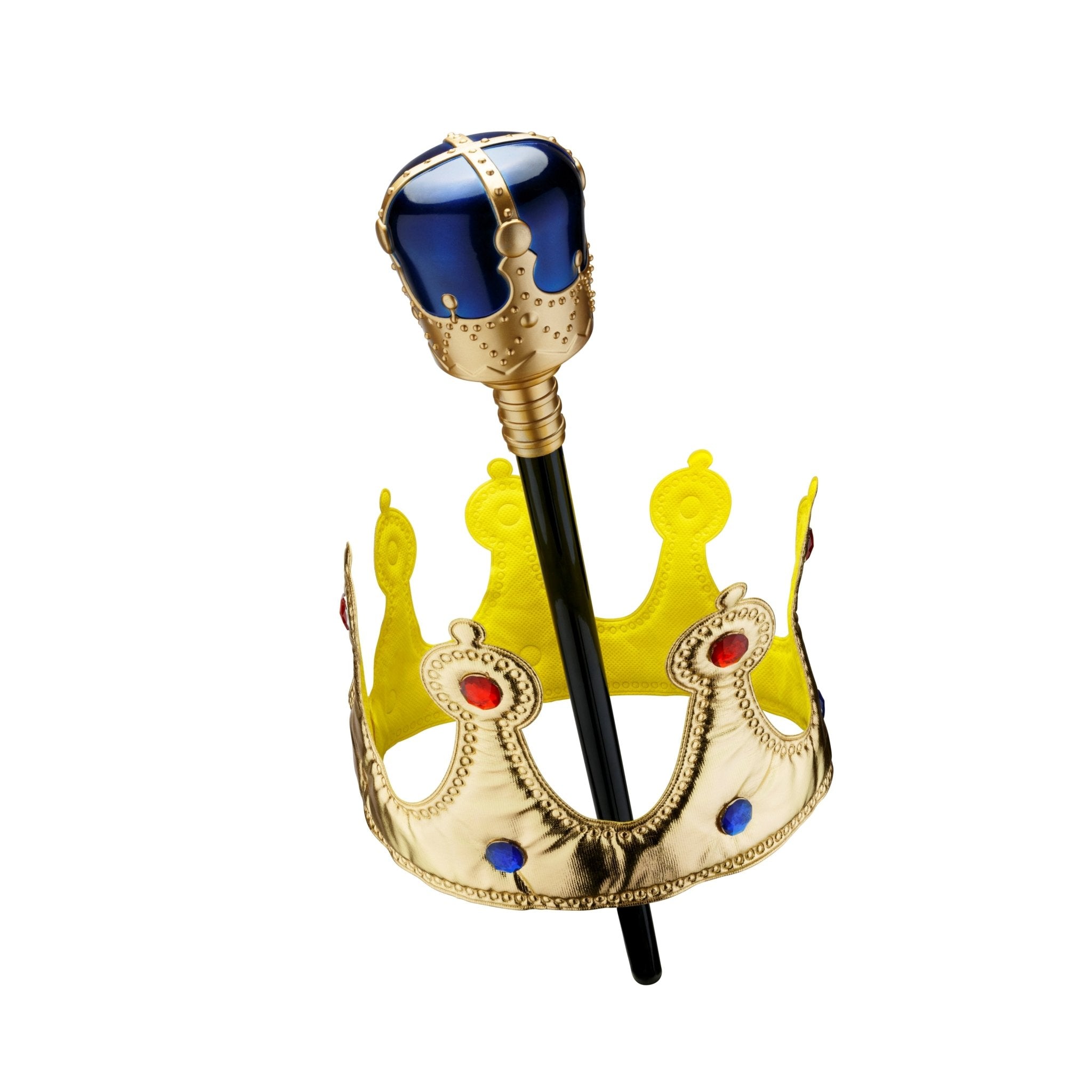 Gold Crown And Scepter Set
