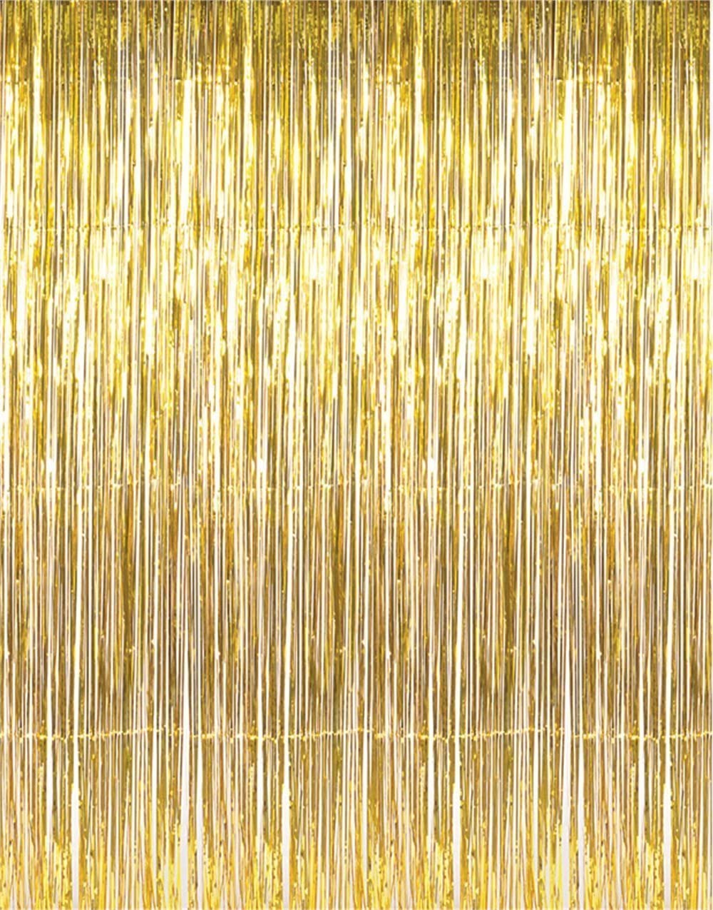 Gold Metallic Fringe Curtain