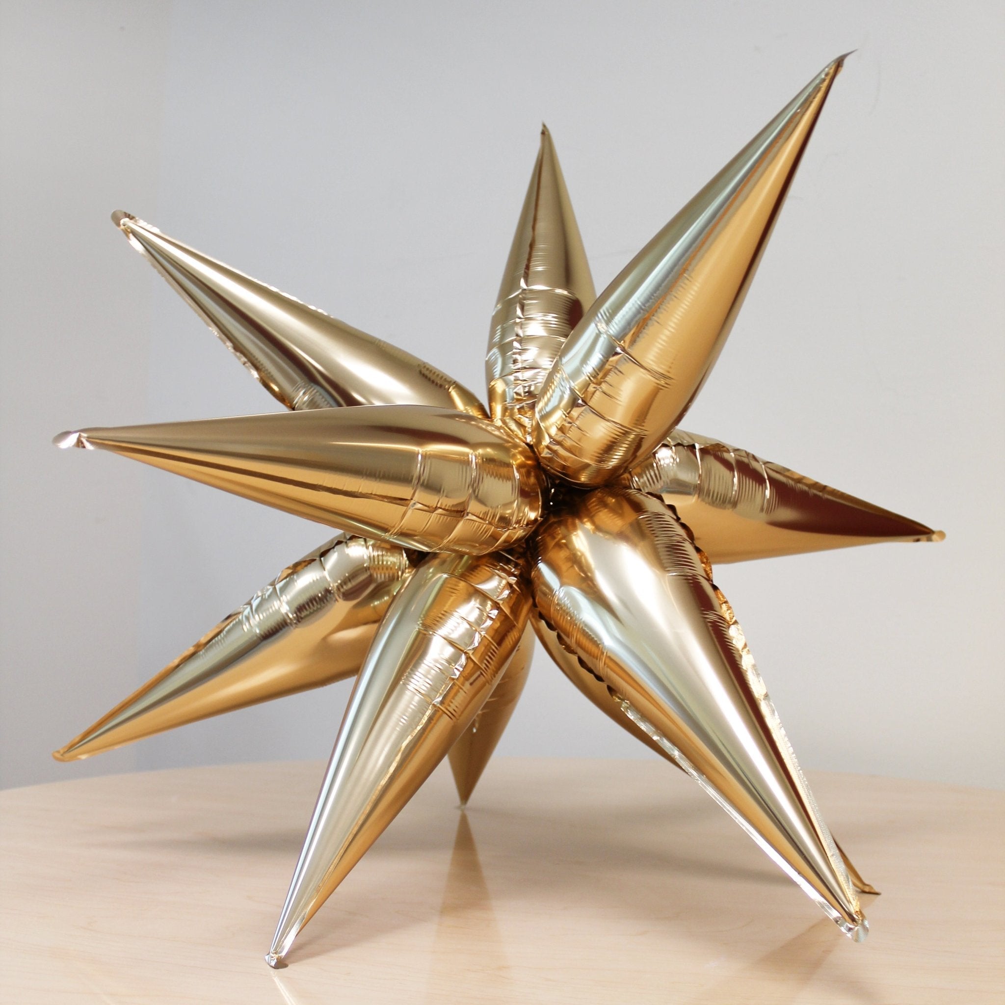 Gold Starburst Cluster Balloon – 40" Foil | Ellie’s Party Supply