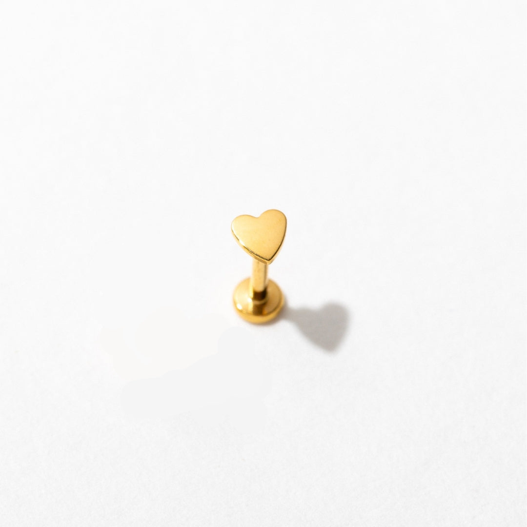 Heart Flat Back Studs