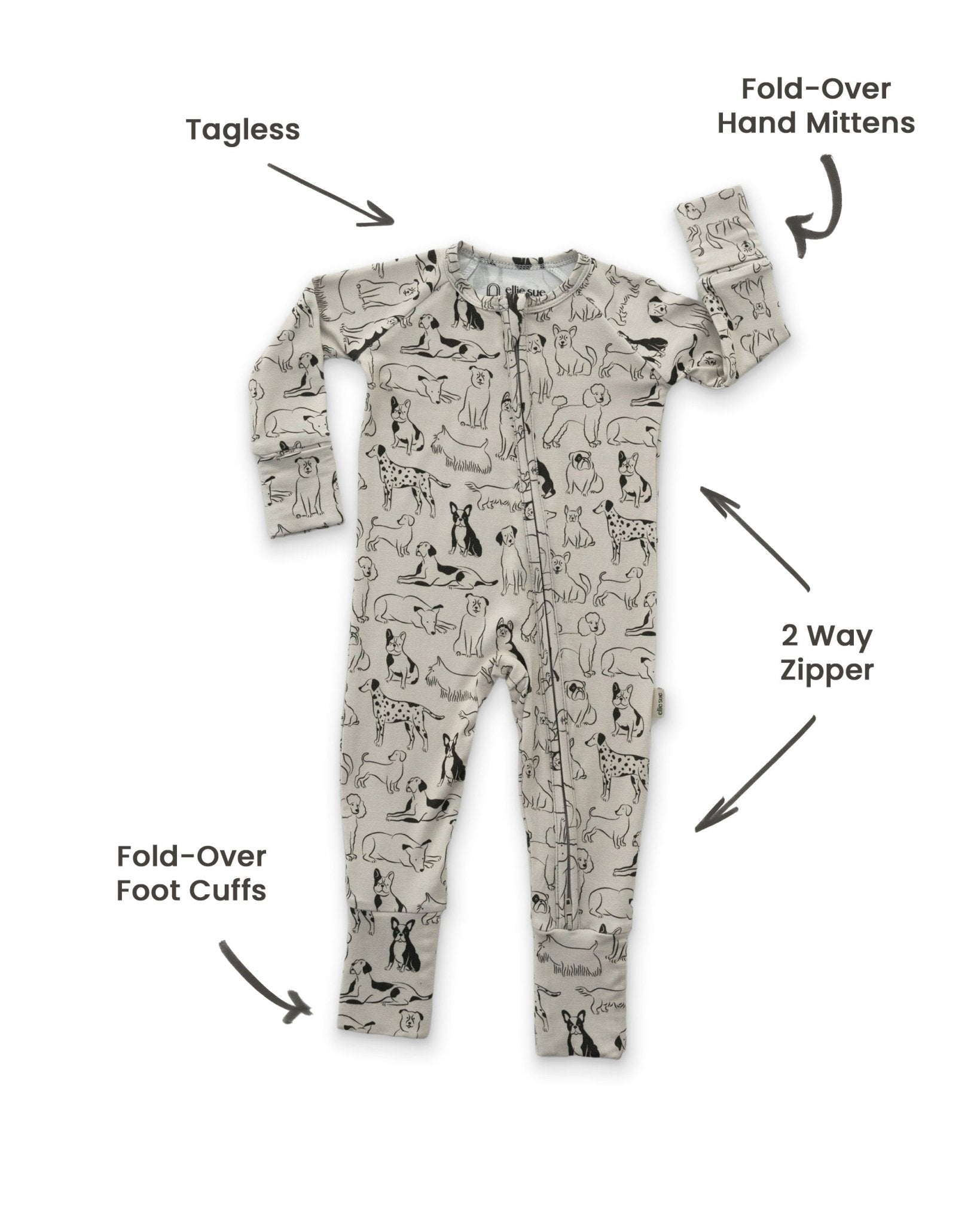 Good Dog Zipper Romper