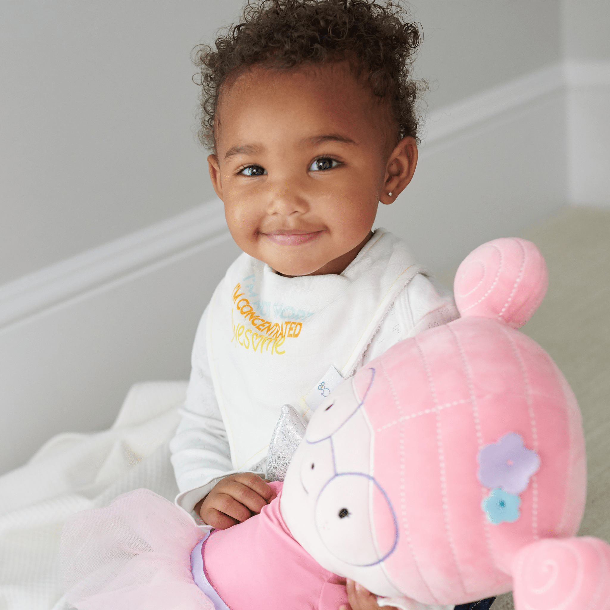 Awesome And Diamonds 2 Pk Muslin & Terry Cloth Bib Set