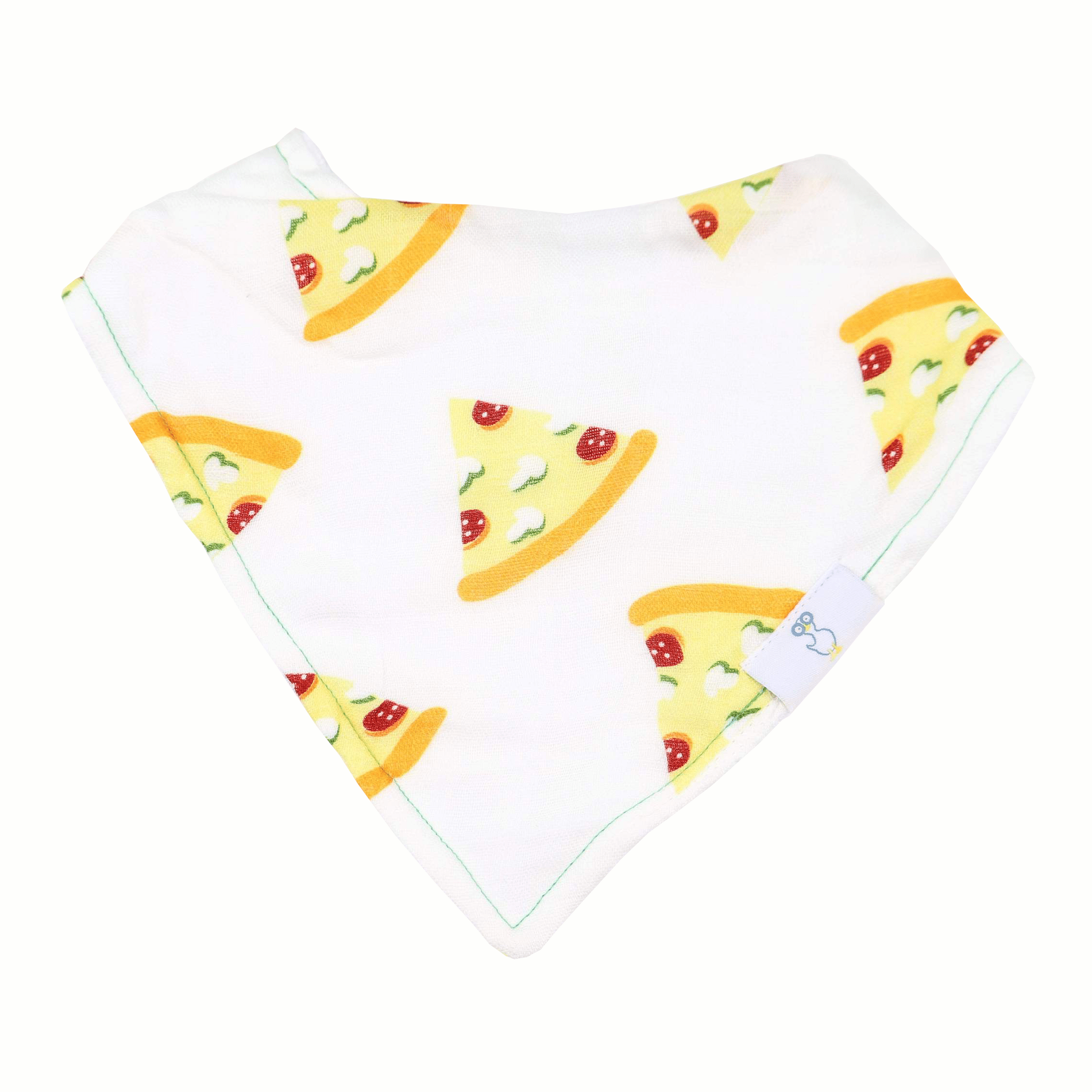 Slice Slice Baby And Pizza 2 Pack Muslin & Terry Cloth Bib Set