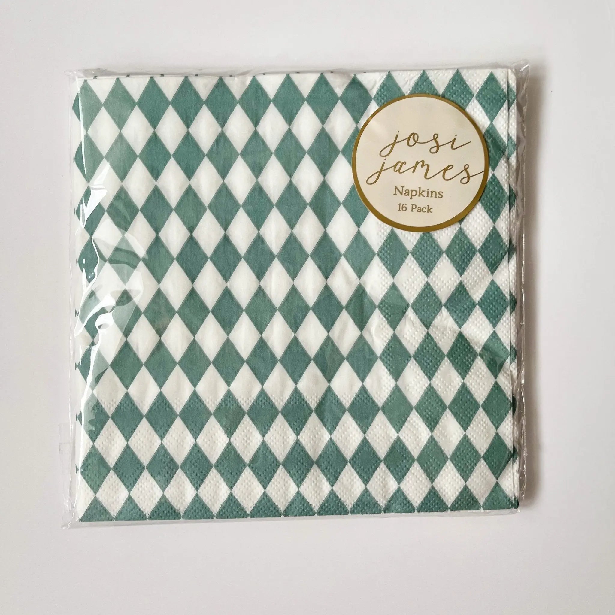 Green Bavarian Check Large Napkin (set Of 16)