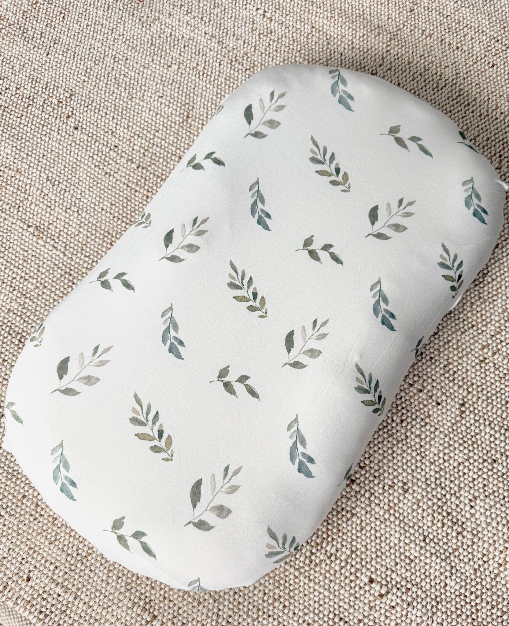Bamboo Changing Pad Cover - Green Leaves