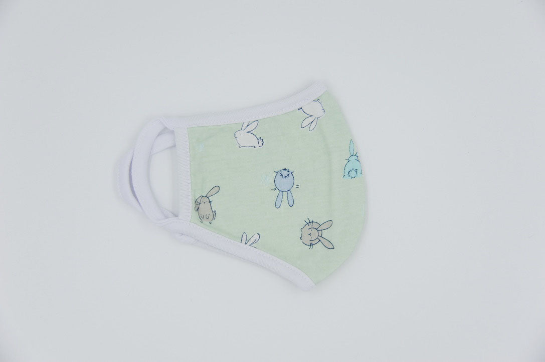 Organic Cotton Blue Toddler Face Masks