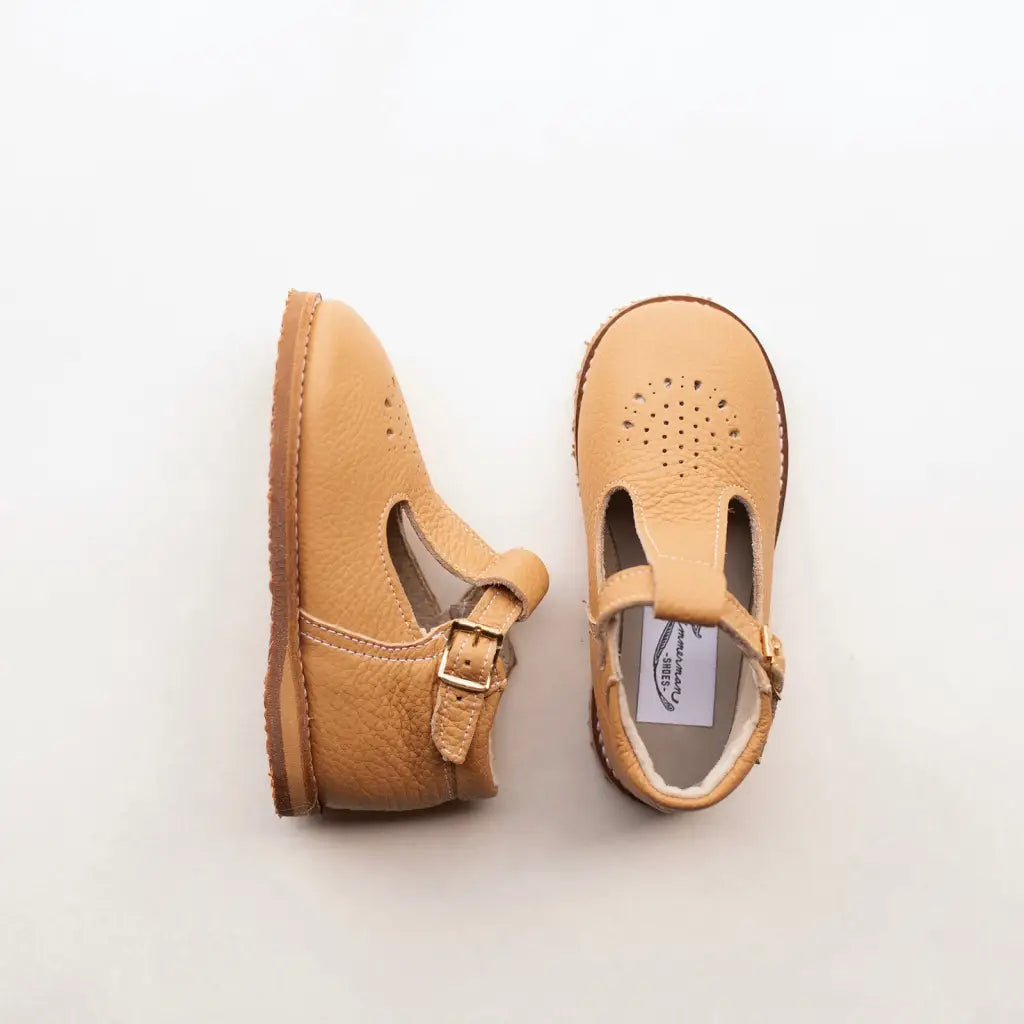 Greta T-strap - Camel