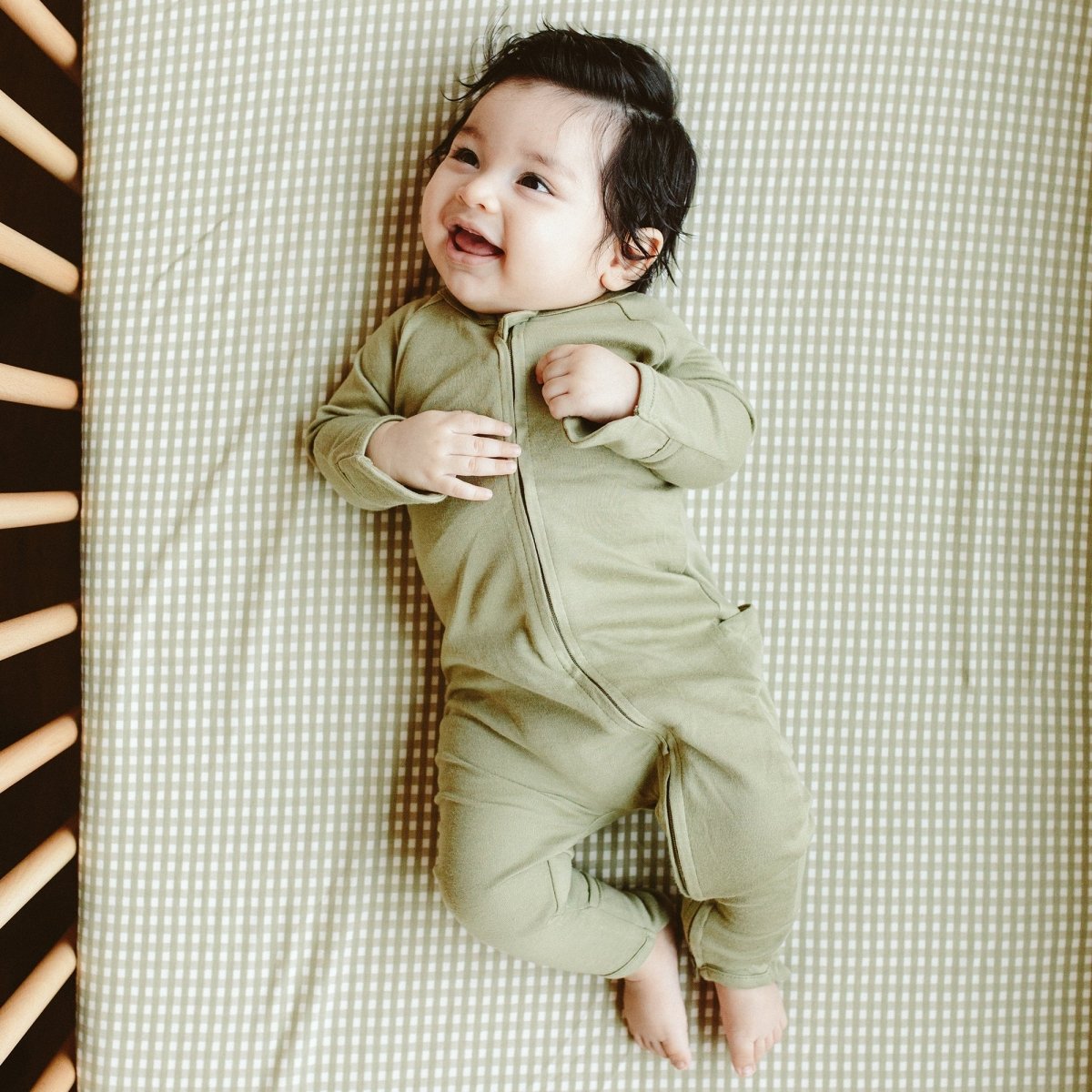 Grow With You Footie + Snug Fit | Artichoke