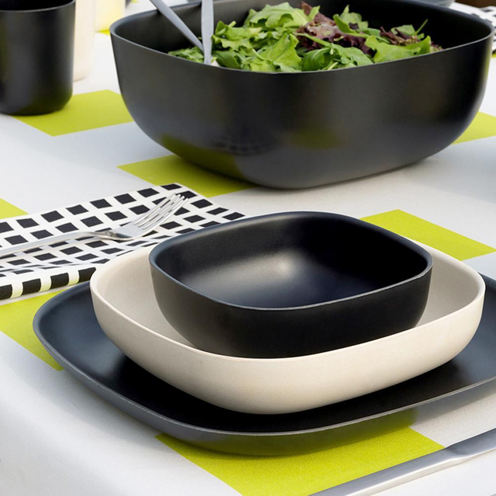 Bamboo Pasta Bowl - 4 Piece Set - Off White