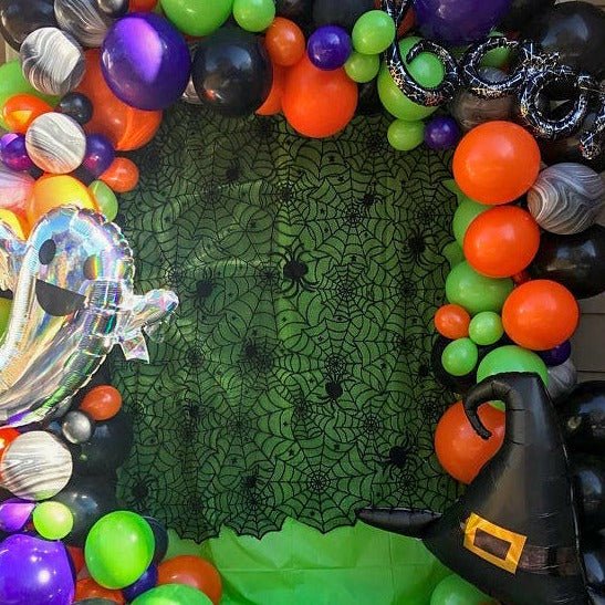 Halloween Balloon Garland Kit - Purple And Lime Green