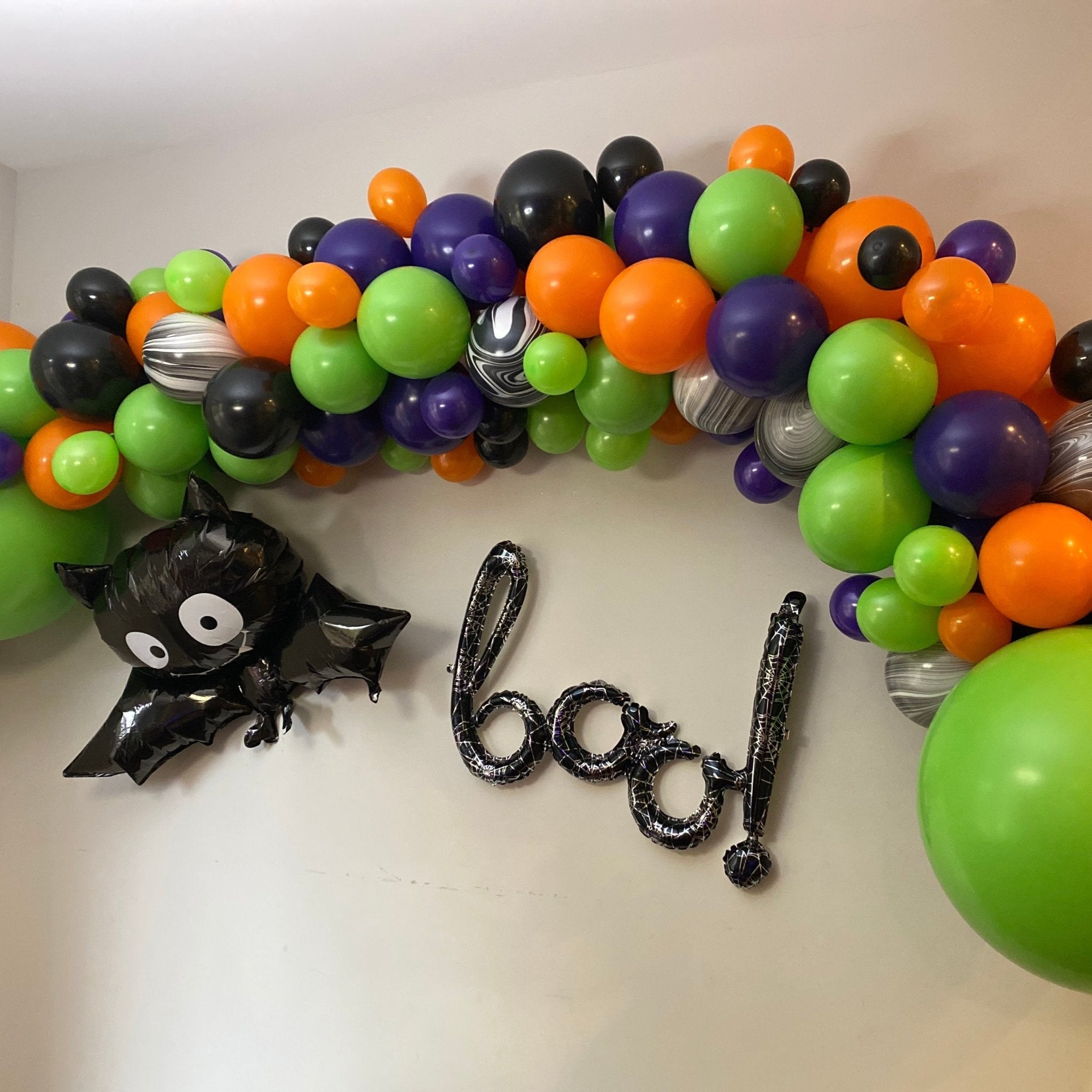 Halloween Balloon Garland Kit - Purple And Lime Green
